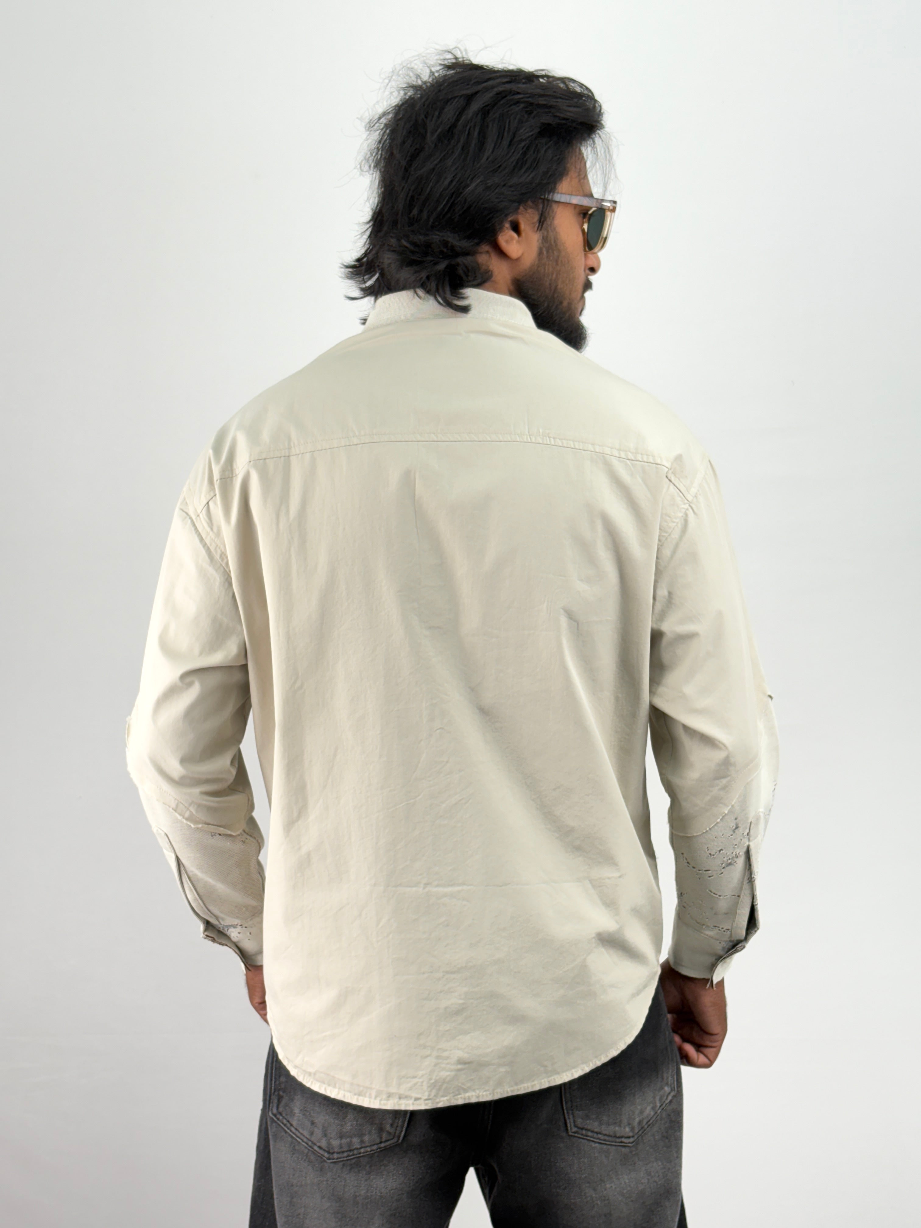 Beige Oversized Shirt