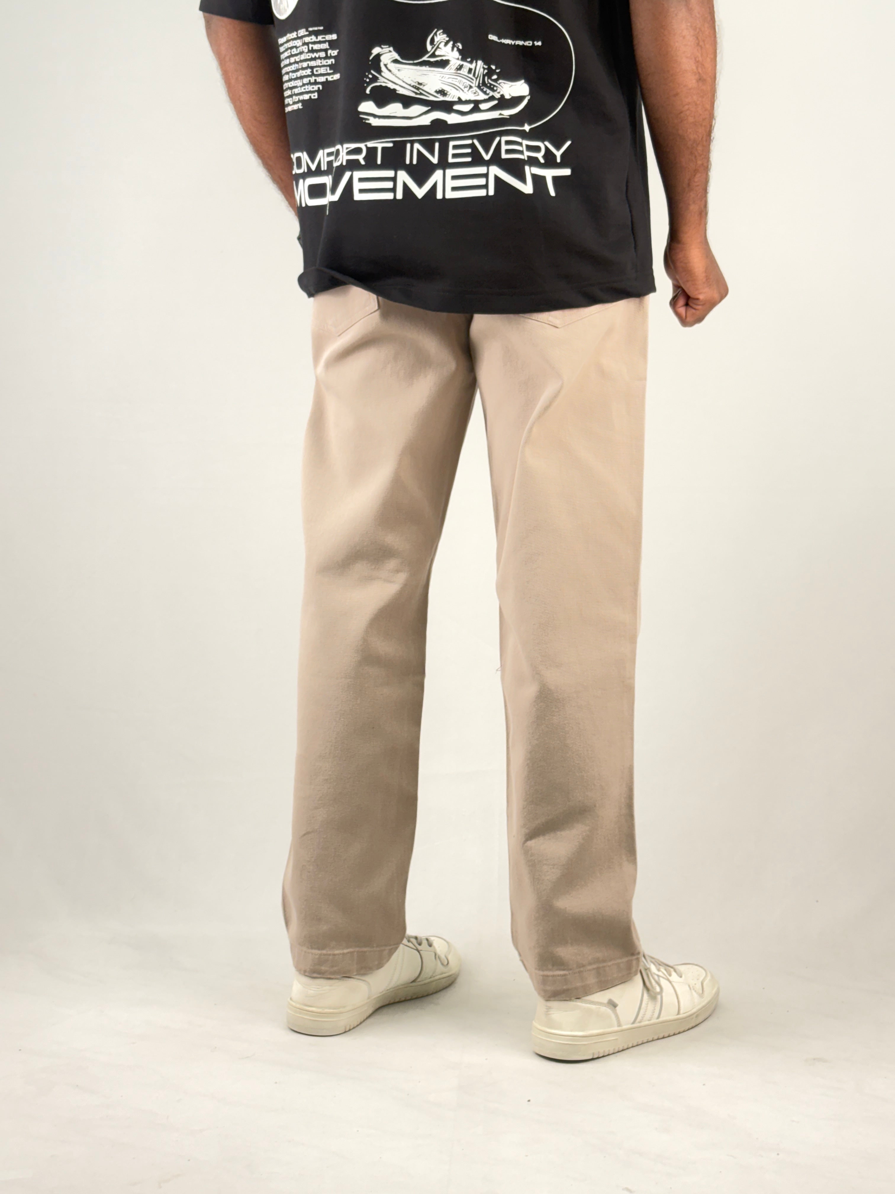 Beige Carrot Fit Jean