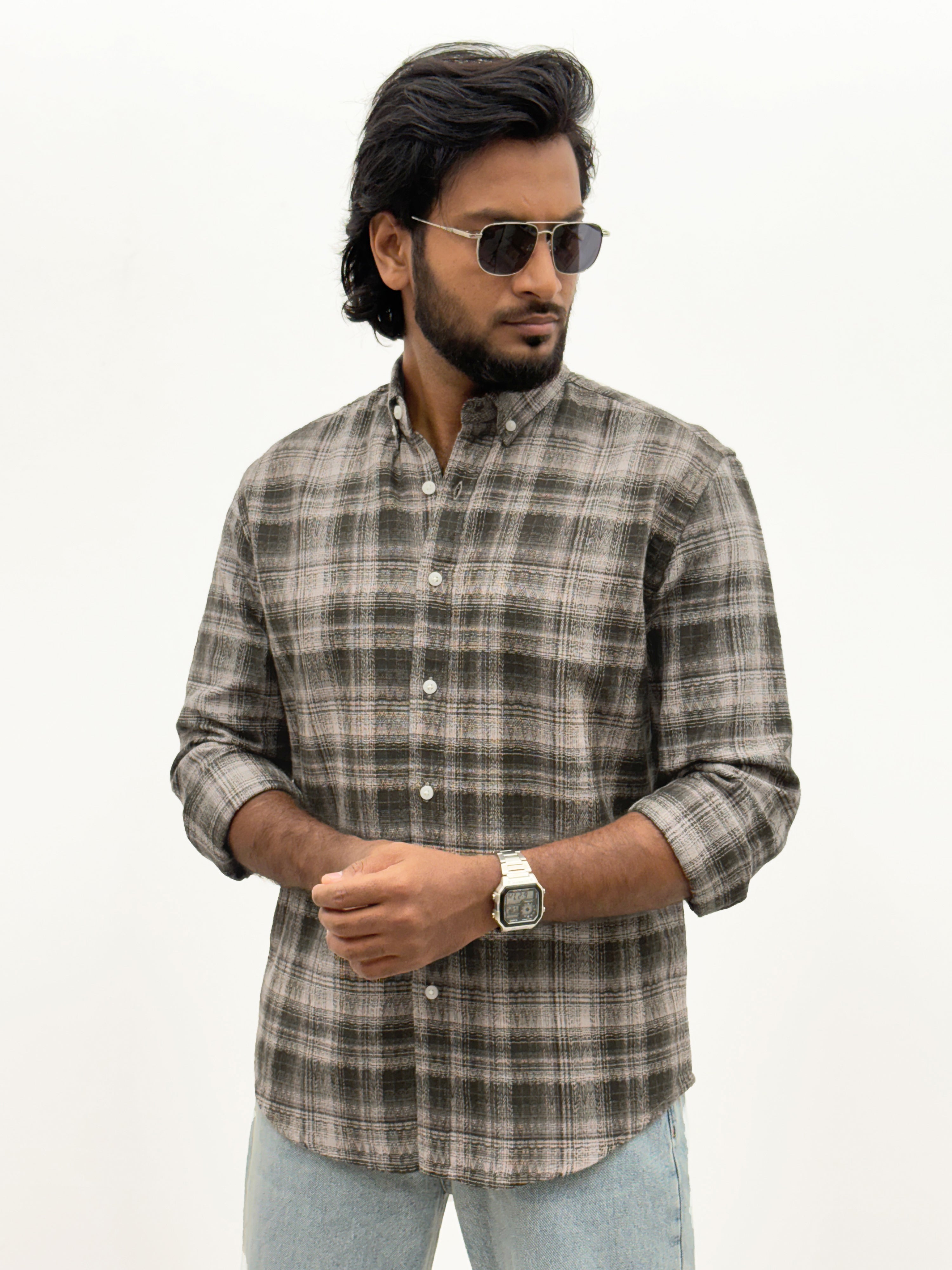 Brown Flannel Shirt