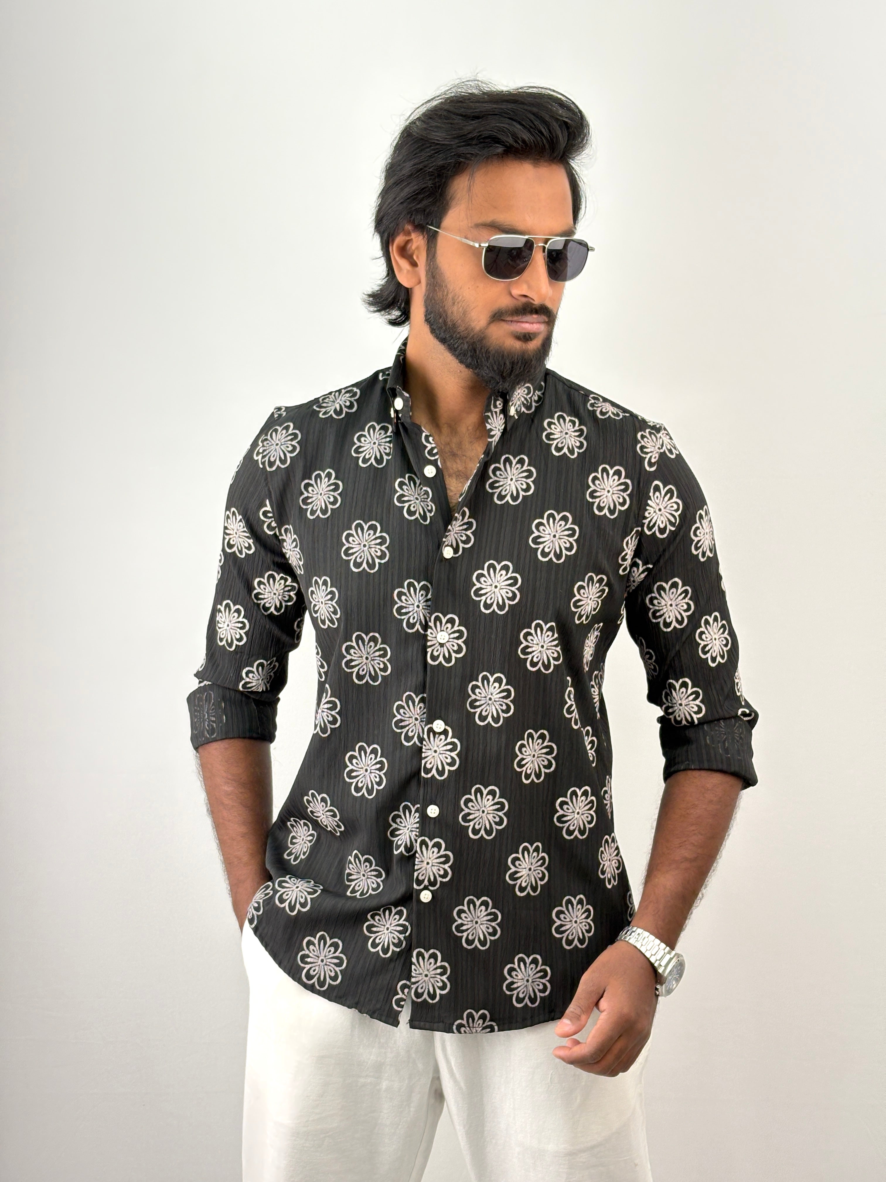 Black IMP Printed Shirt