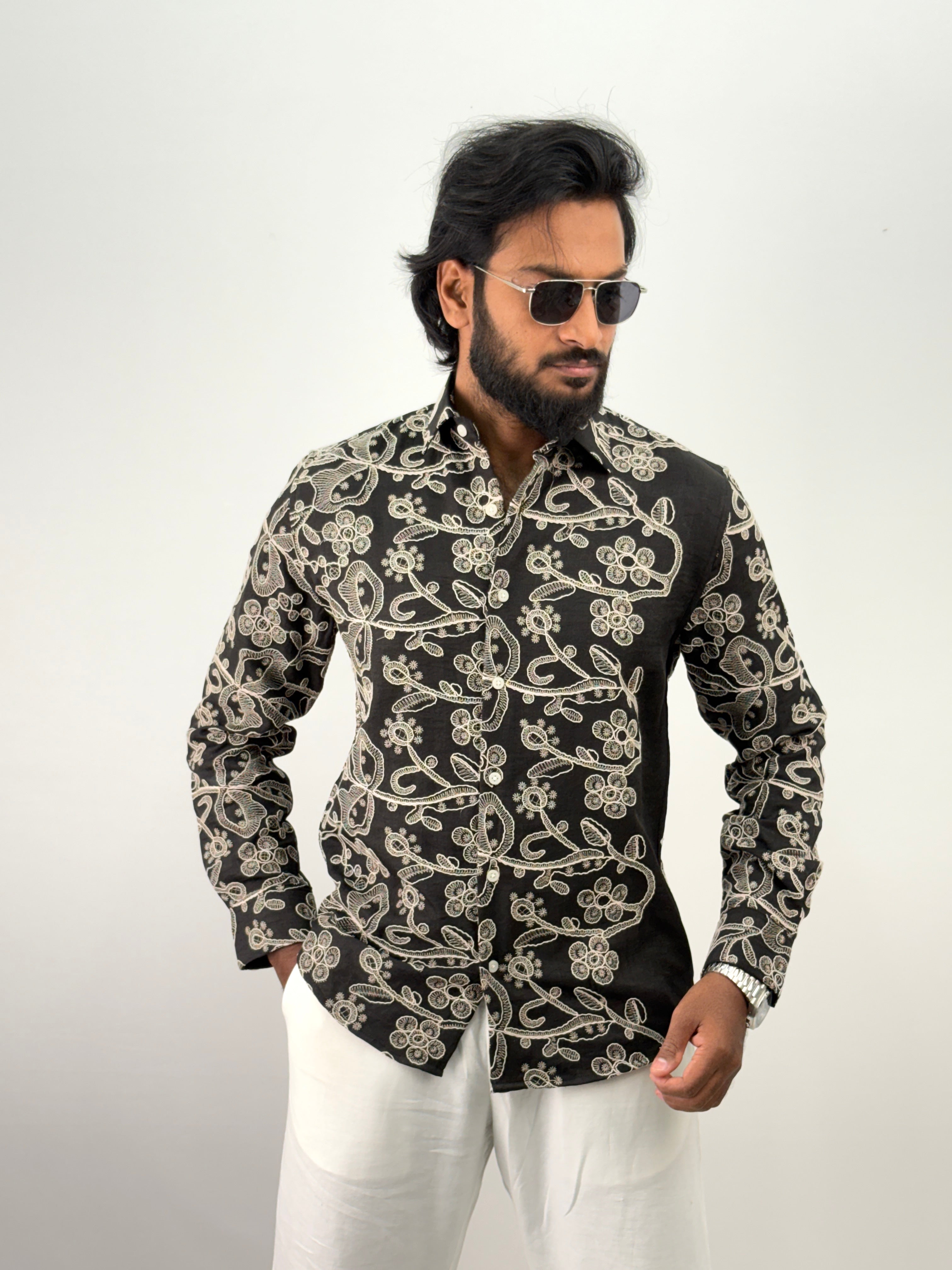 Black Embroidery Shirt 14