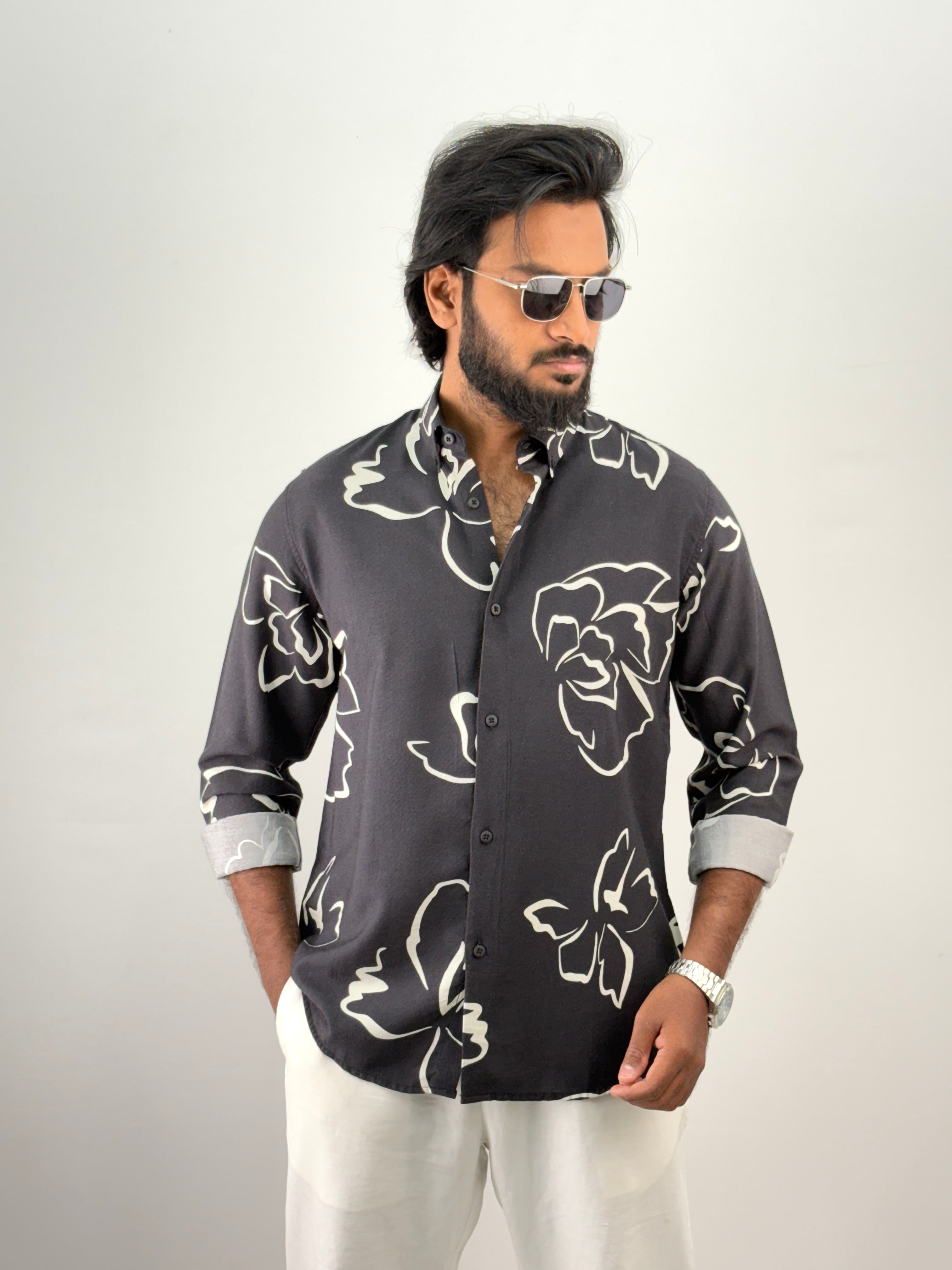 Black IMP Printed Shirt