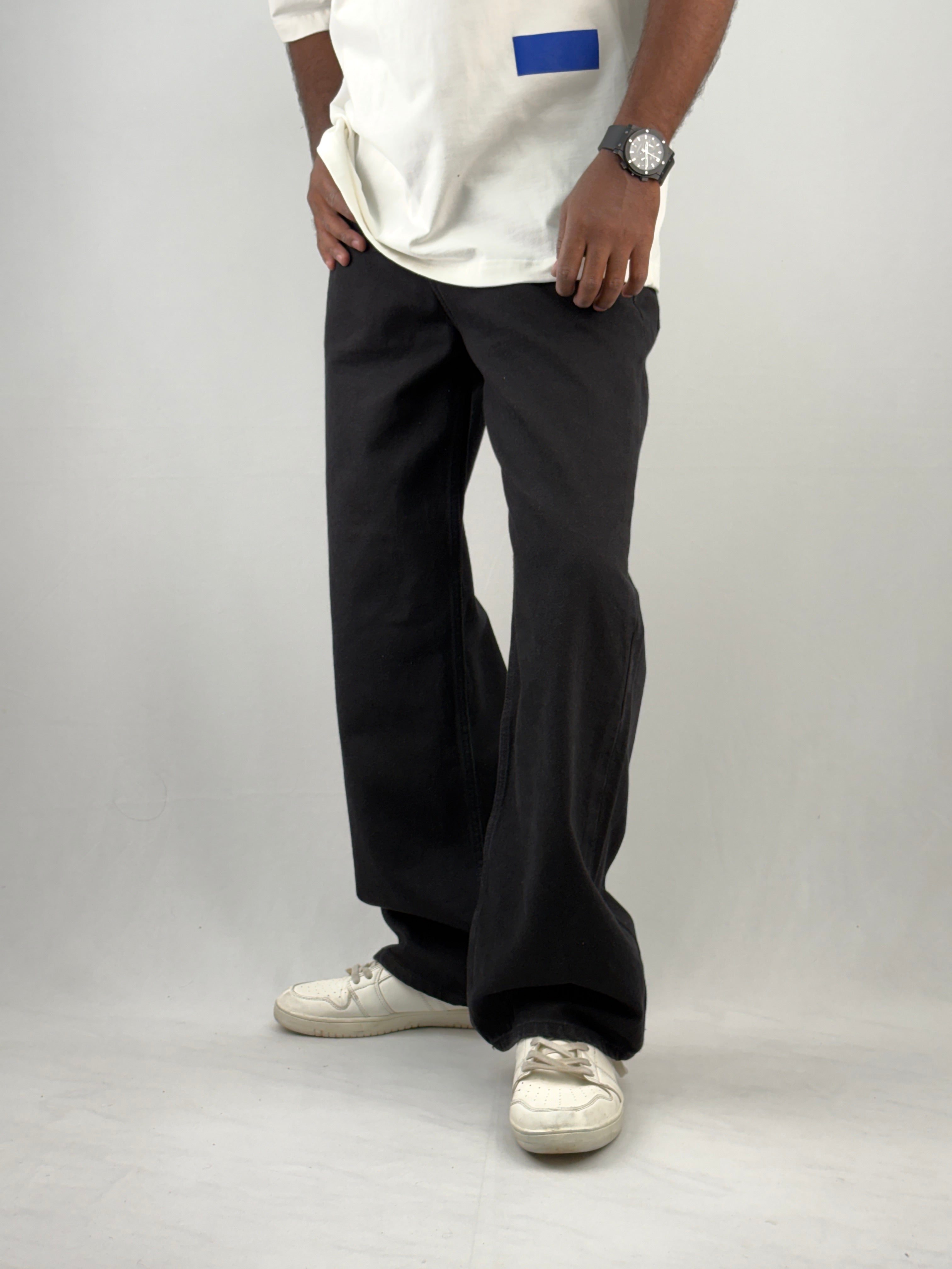 Black Urban Straight Fit Jean