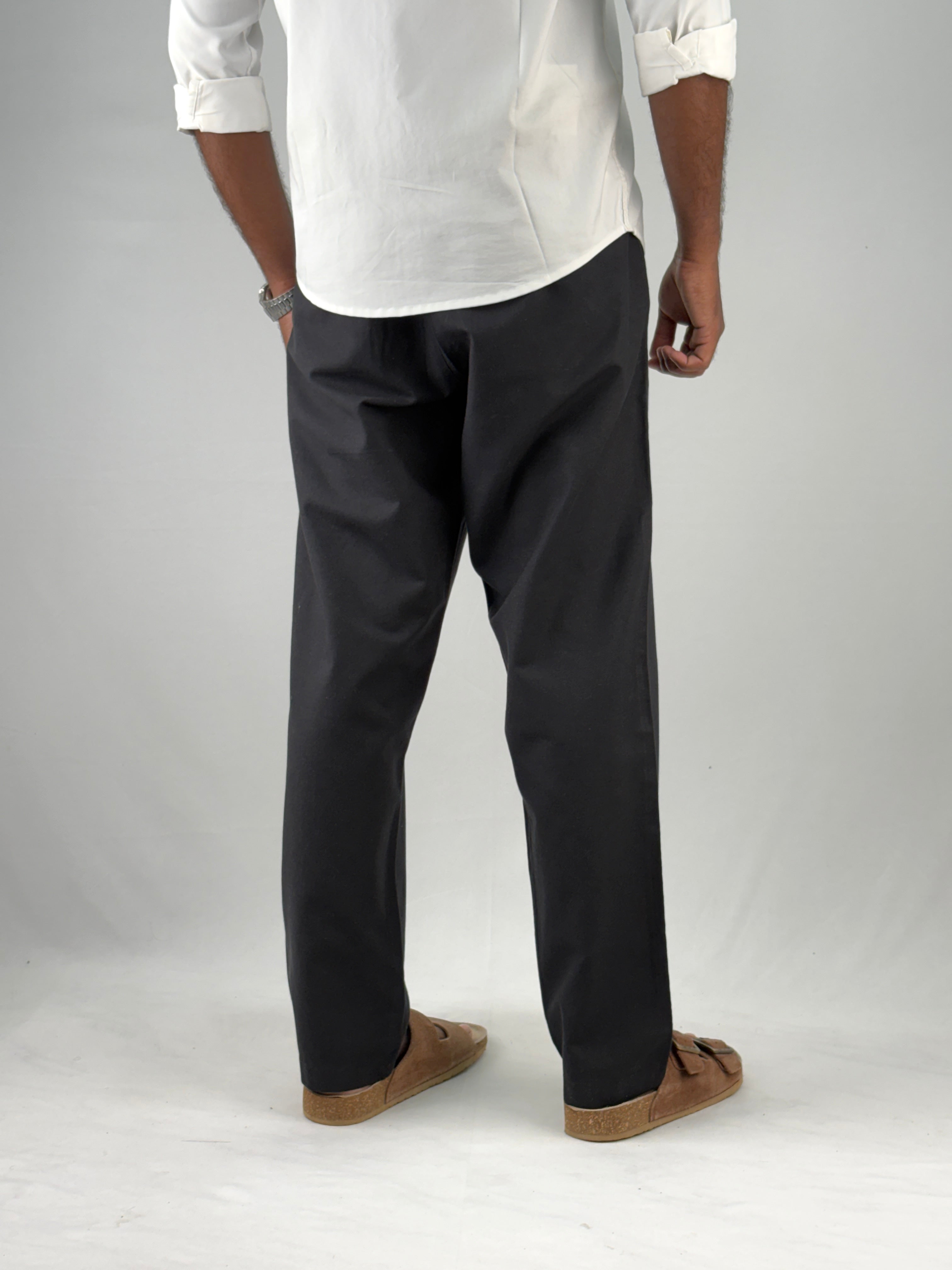 Black Linen Pant