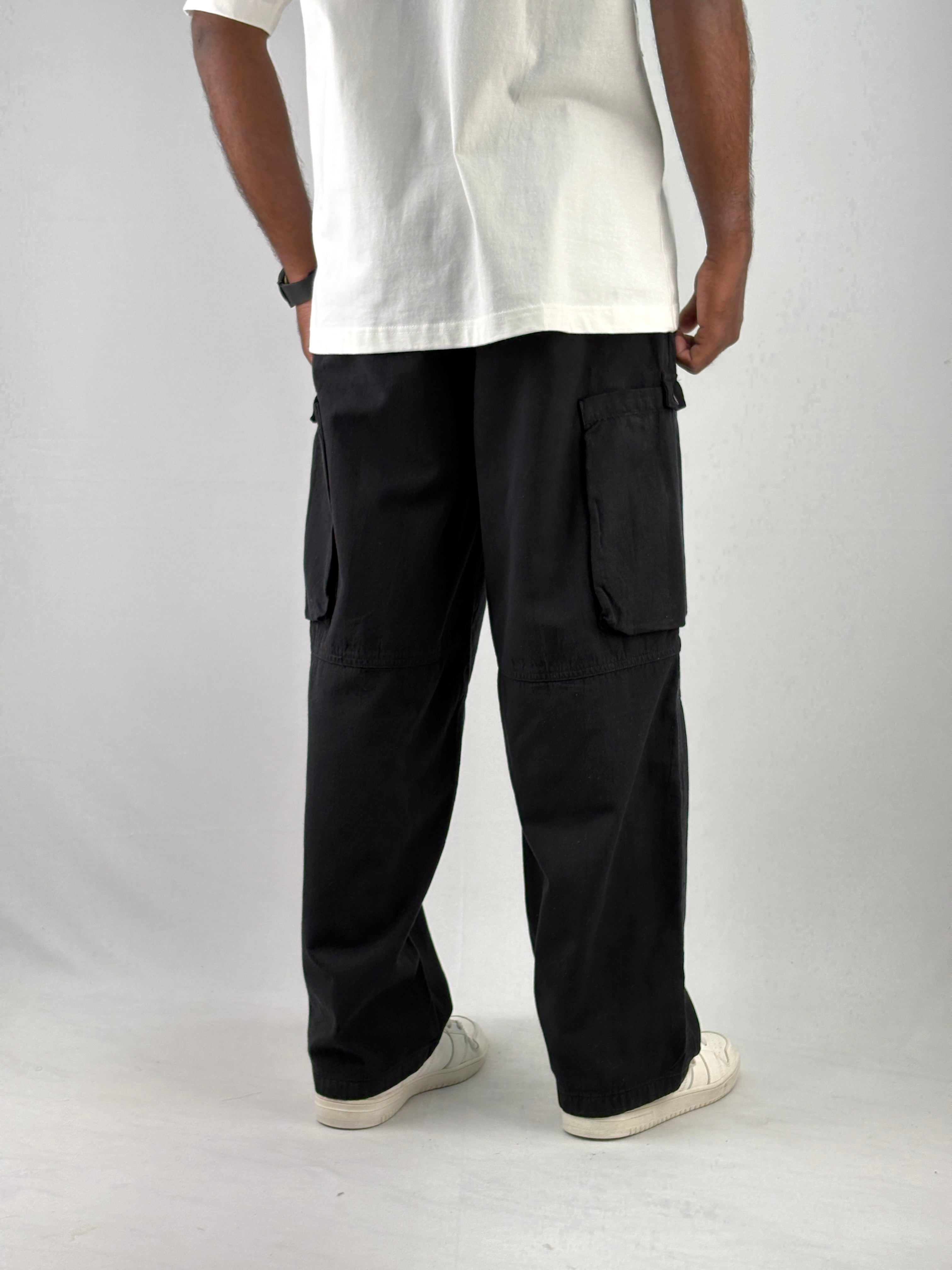 Black Baggy Cargo