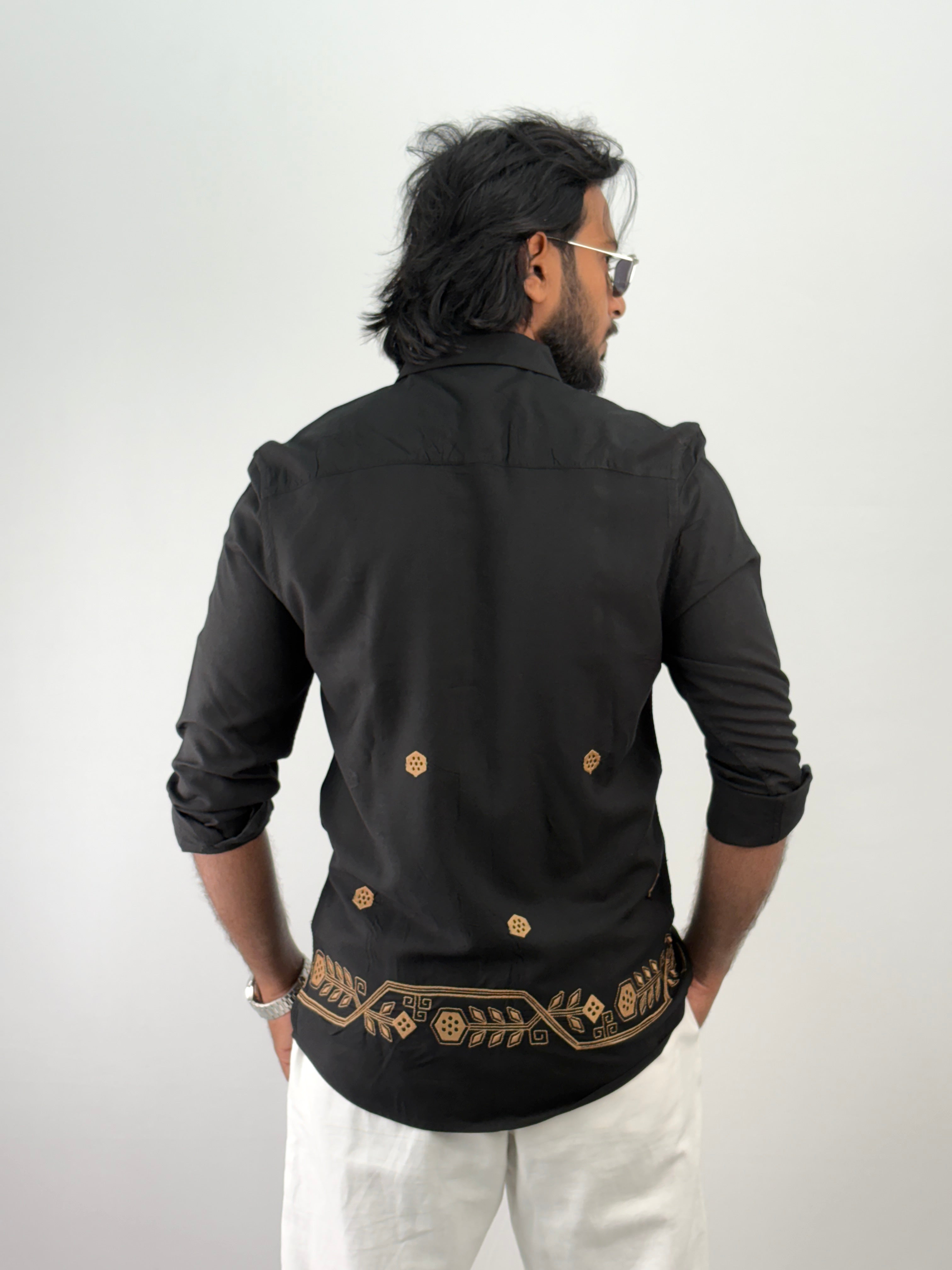 Black Embroidery Shirt