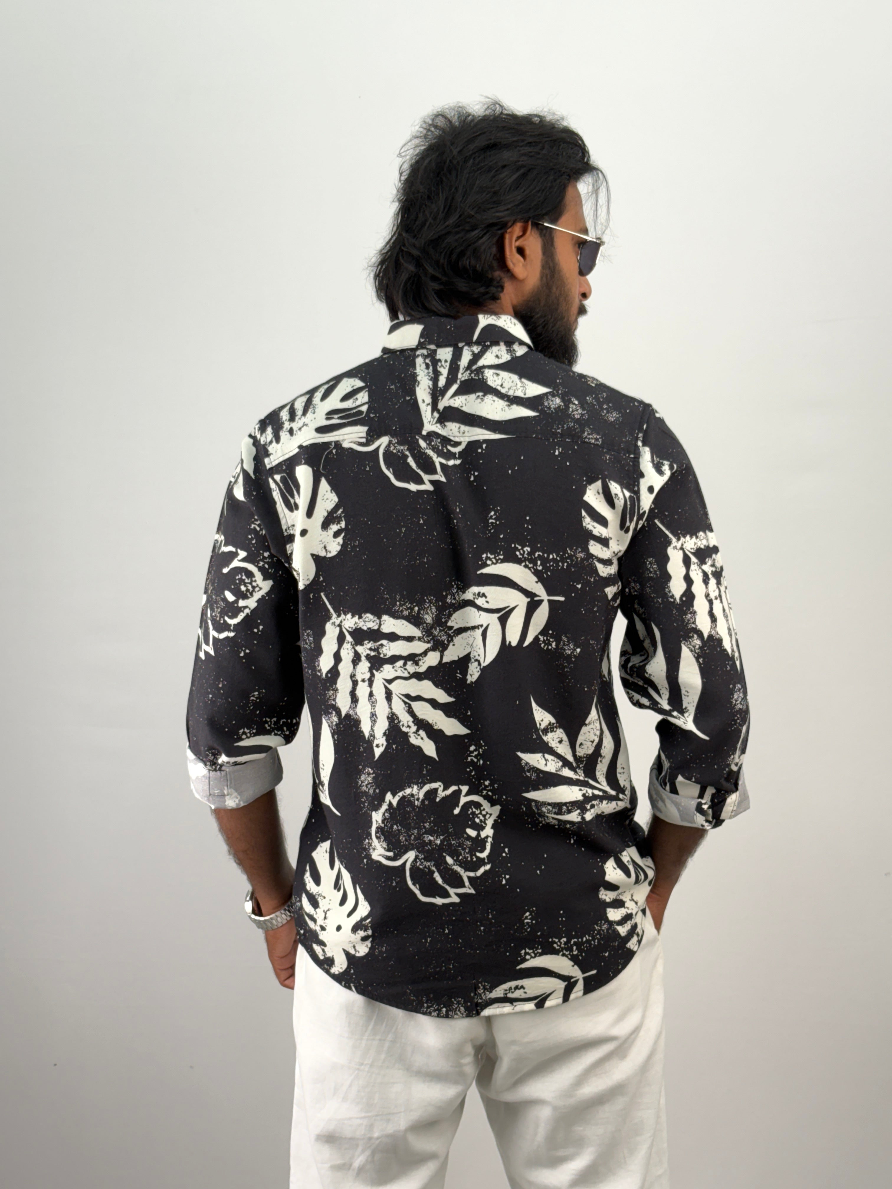 Black White IMP Printed Shirt