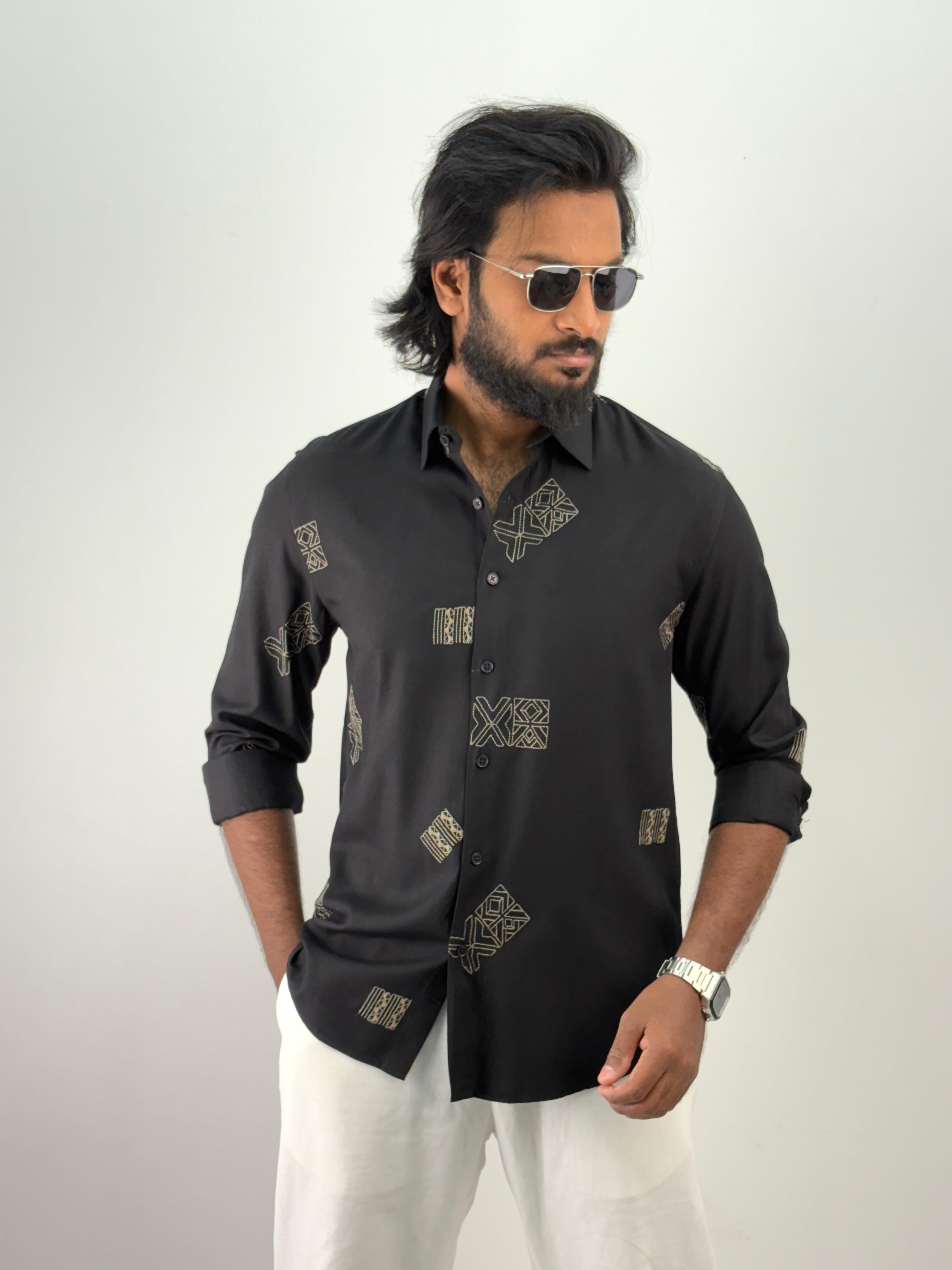 Black Embroidery Shirt 2