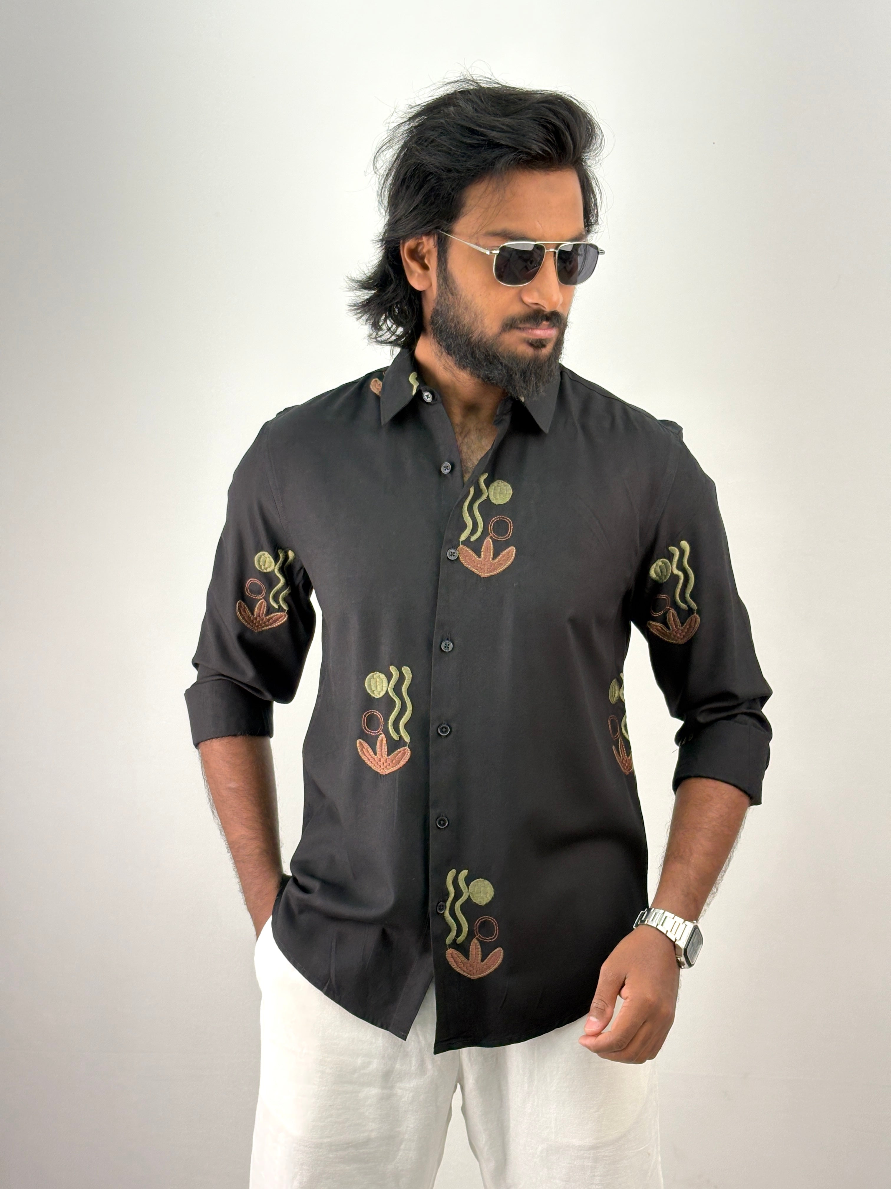 Black Embroidery Shirt 4