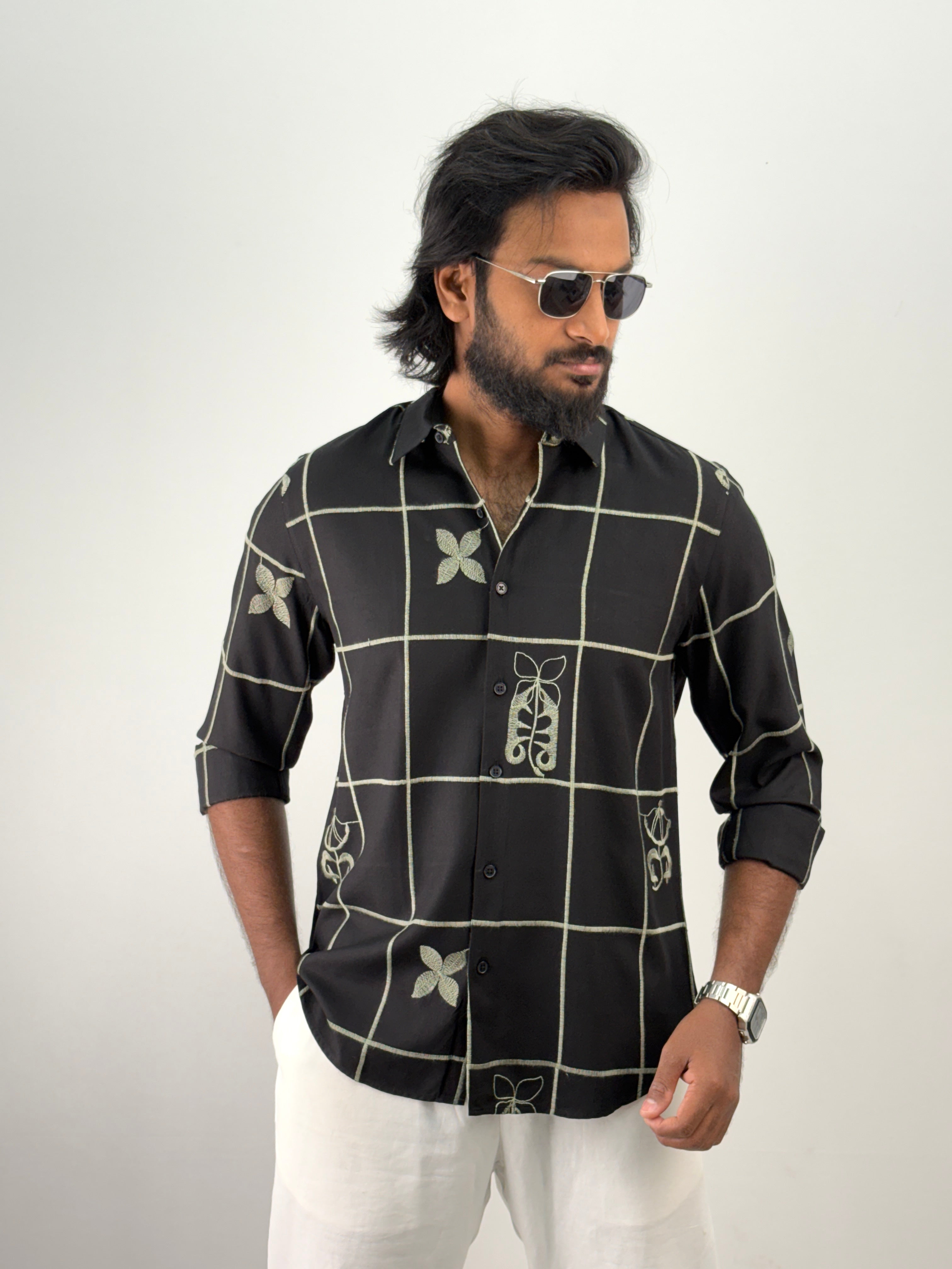 Black Embroidery Shirt 7