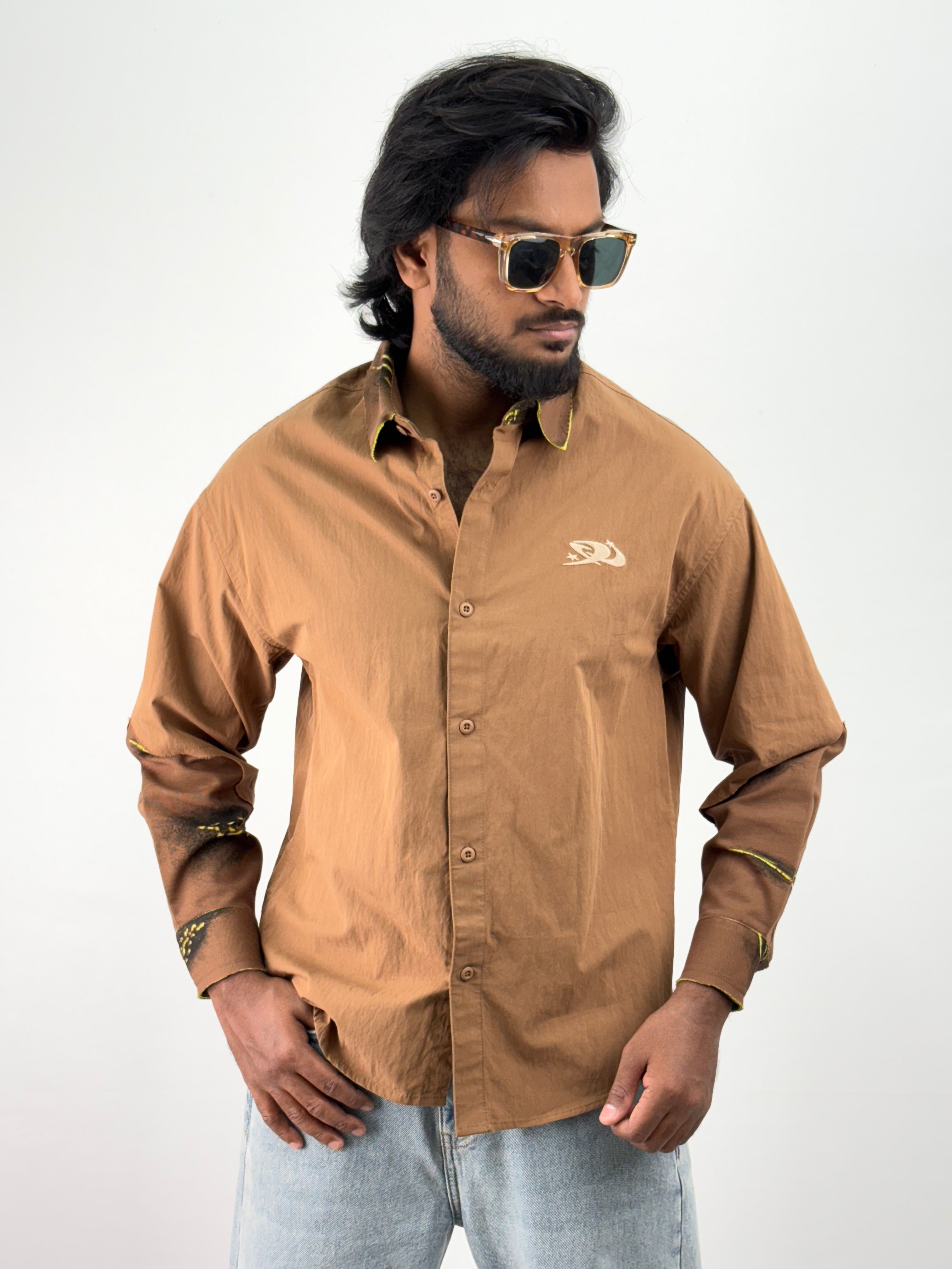 Brown Oversized Shirt