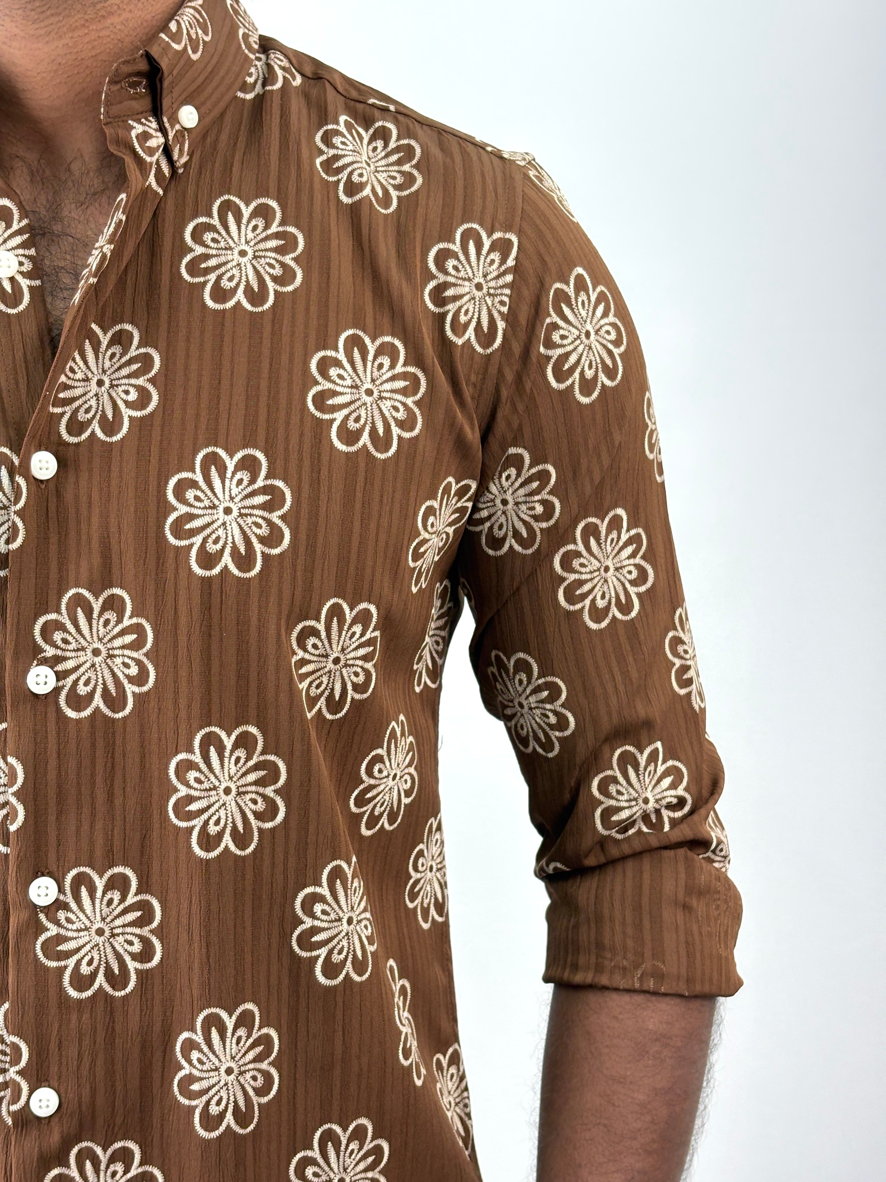 Brown IMP Printed Shirt
