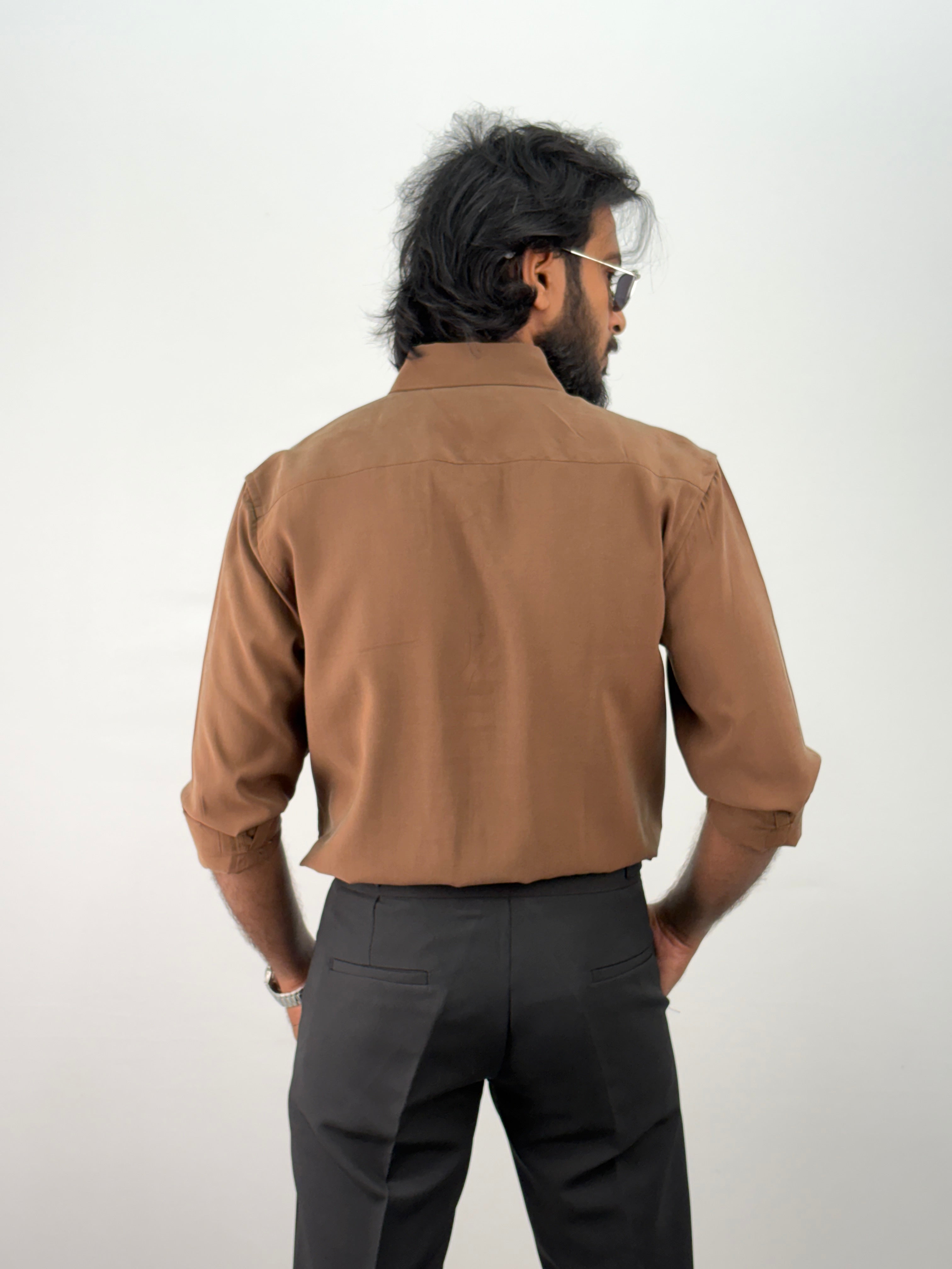 Brown IMP Plain Shirt