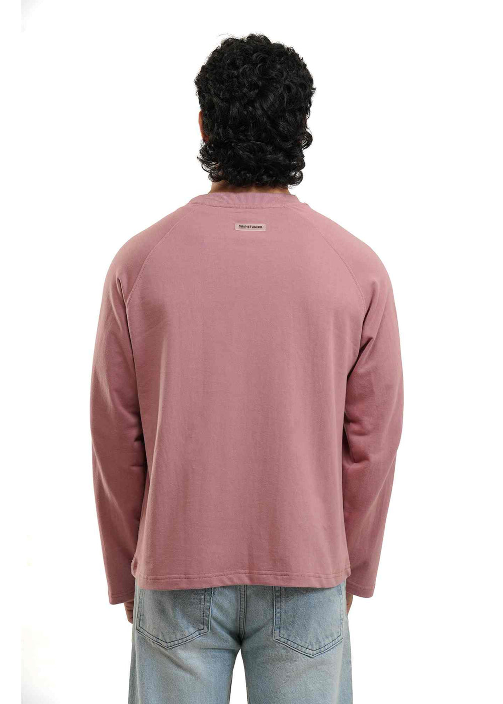 Dusty Rose Cropped Raglan Tee