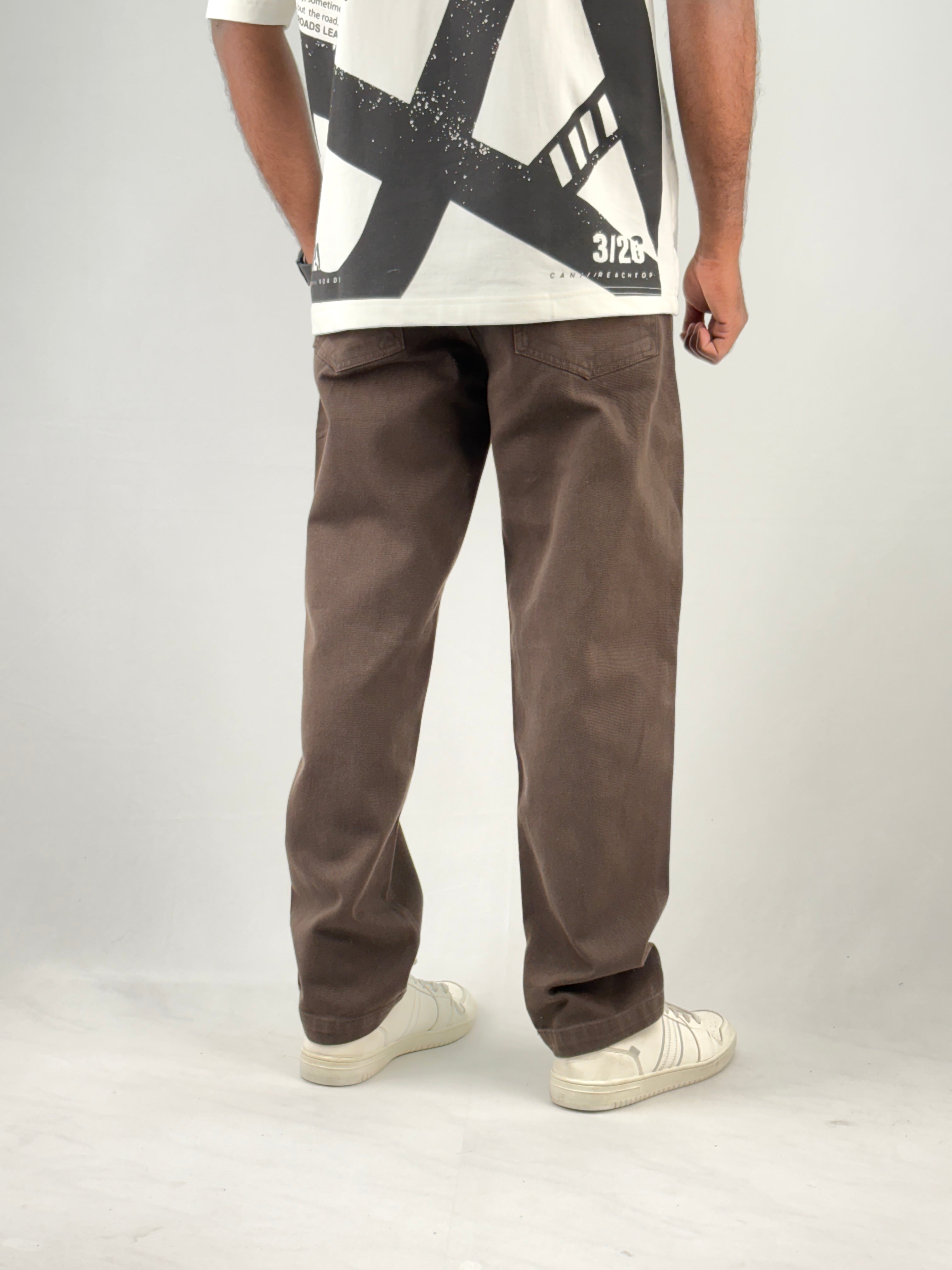 Dark Brown Carrot Fit Jean