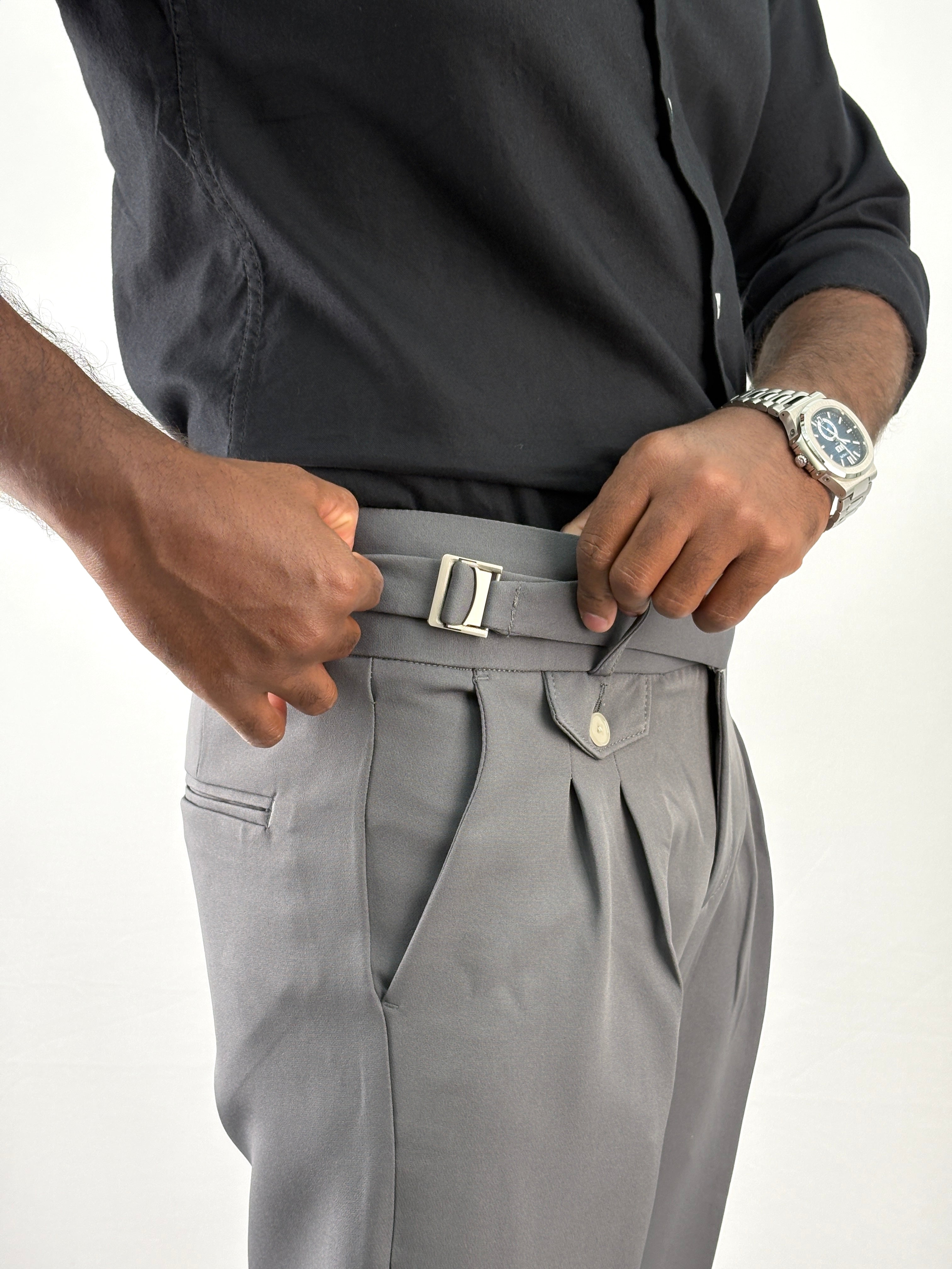 Dark Grey Gurkha Pant 2