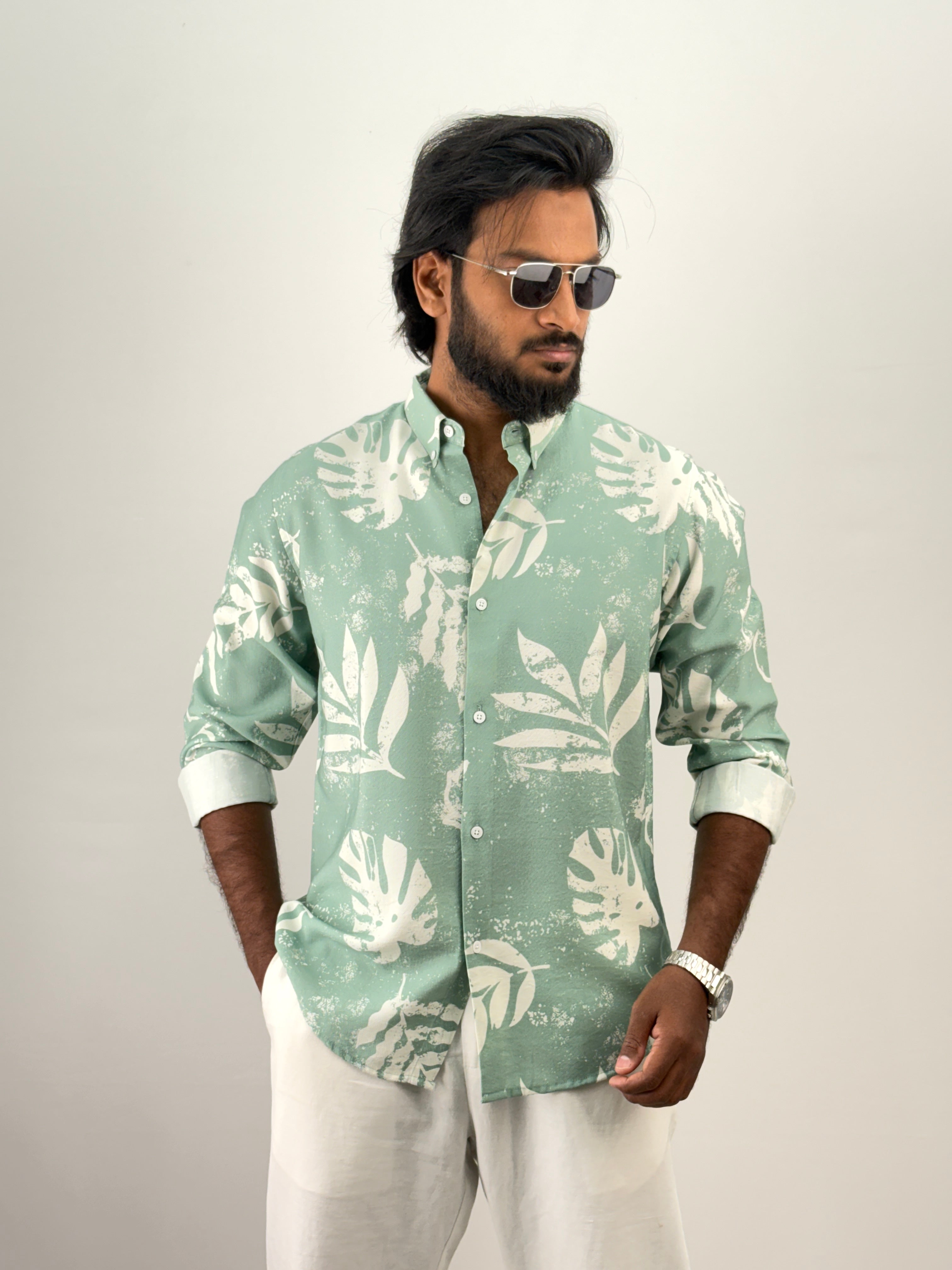 Green IMP Printed Shirt