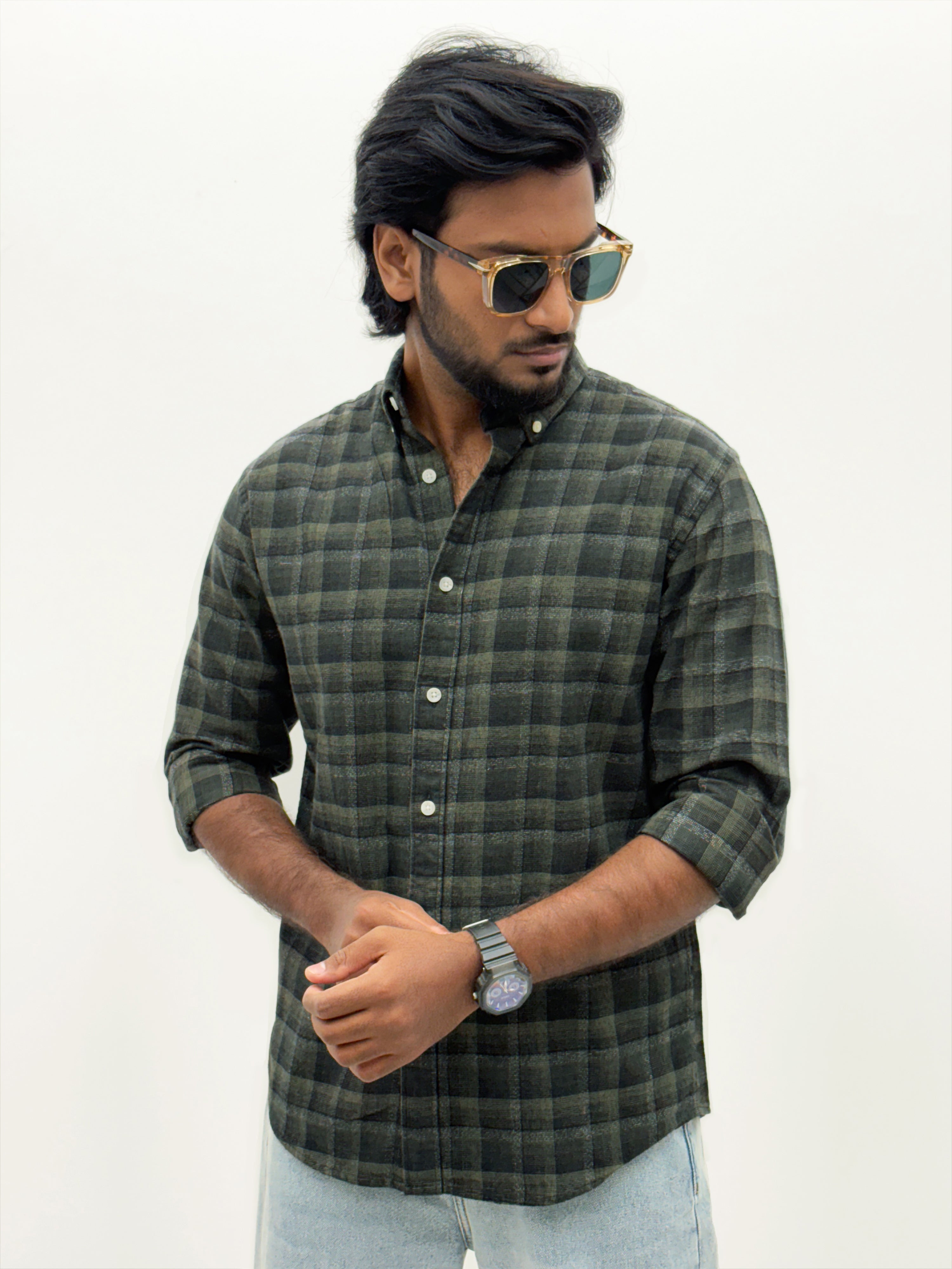Dark Green Flannel shirt
