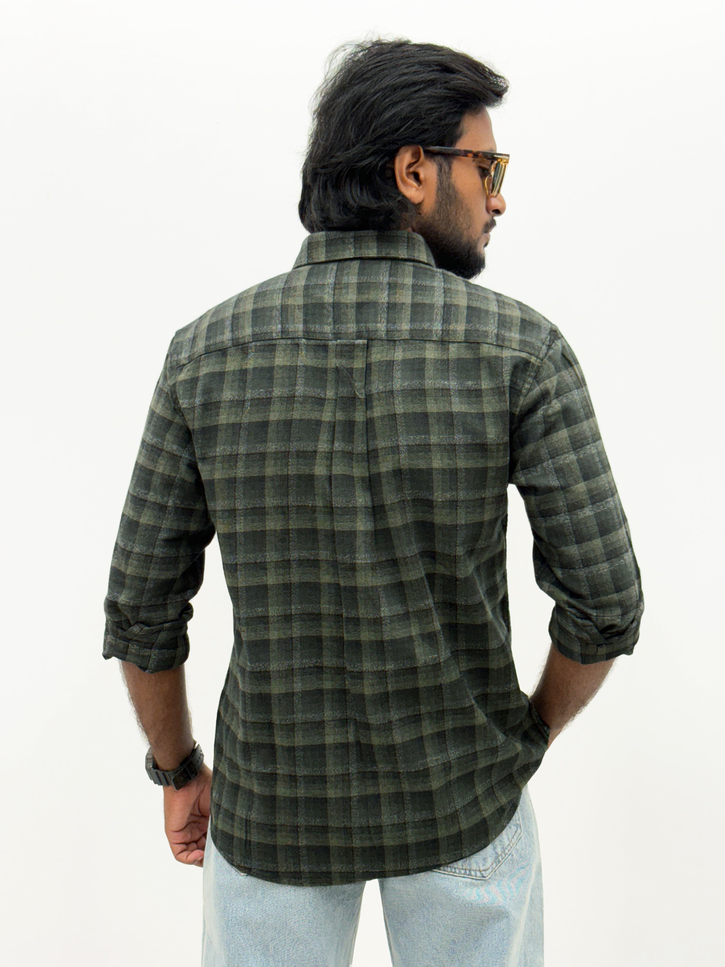 Dark Green Flannel shirt