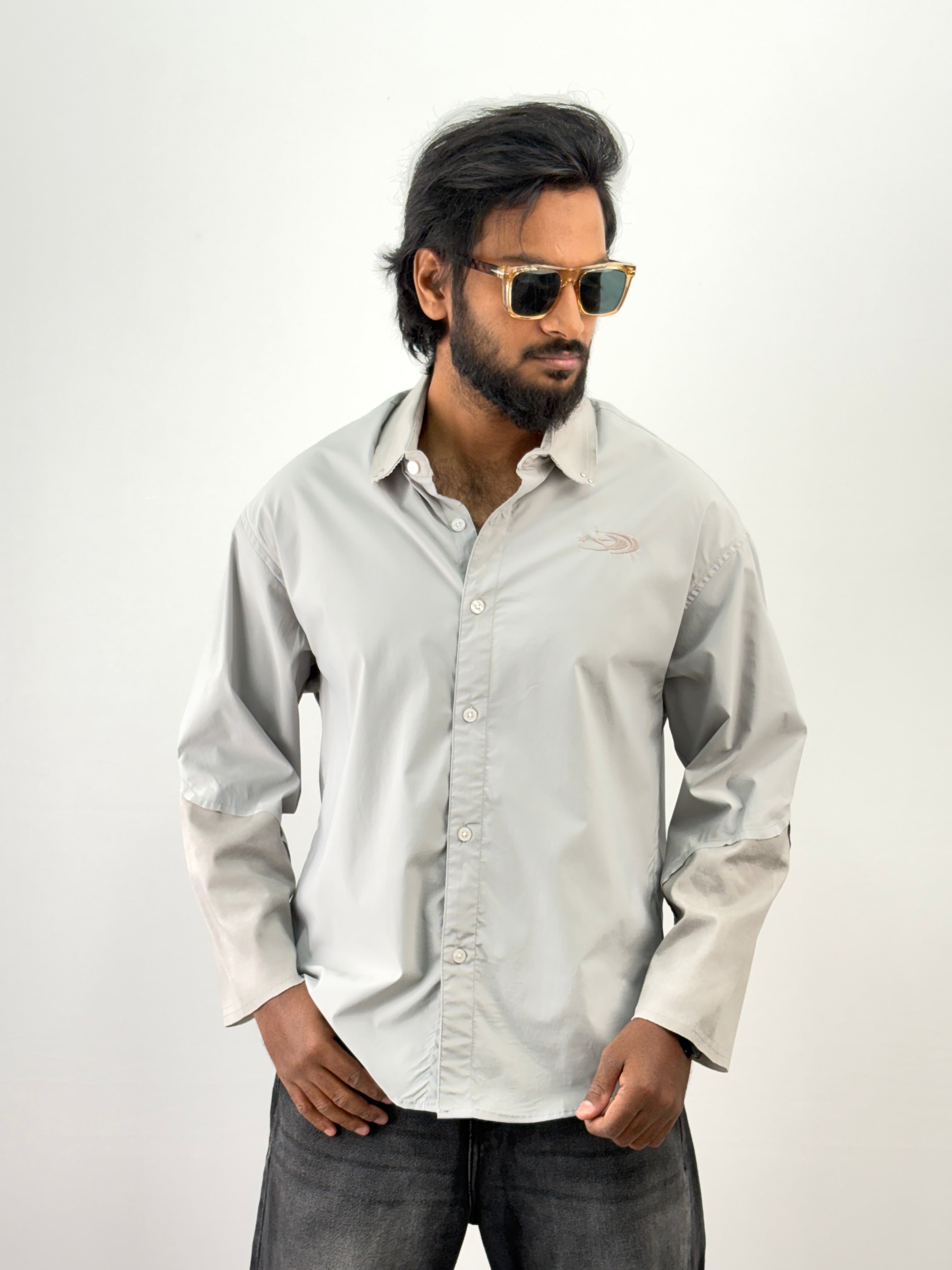 Grey Oversized Shirt