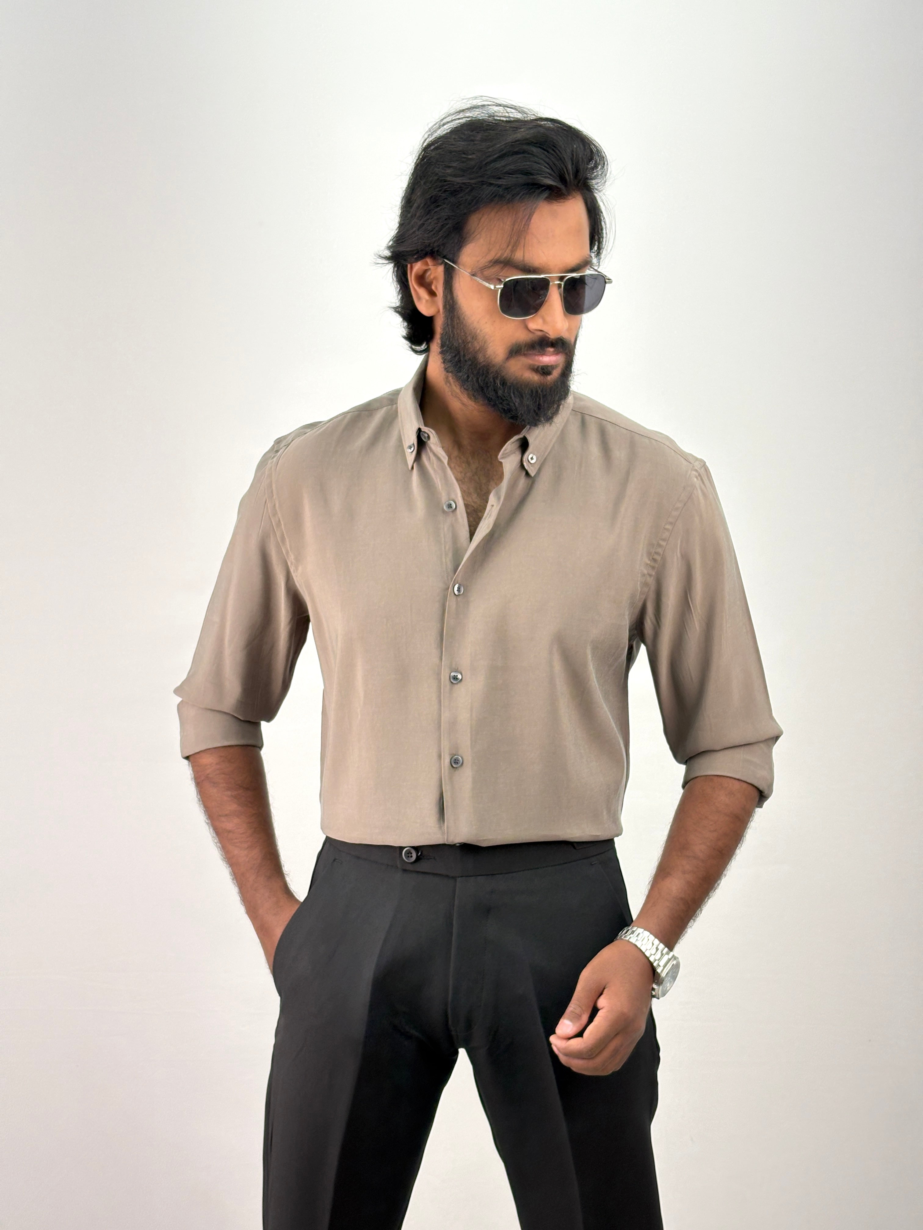 Grey IMP Plain Shirt