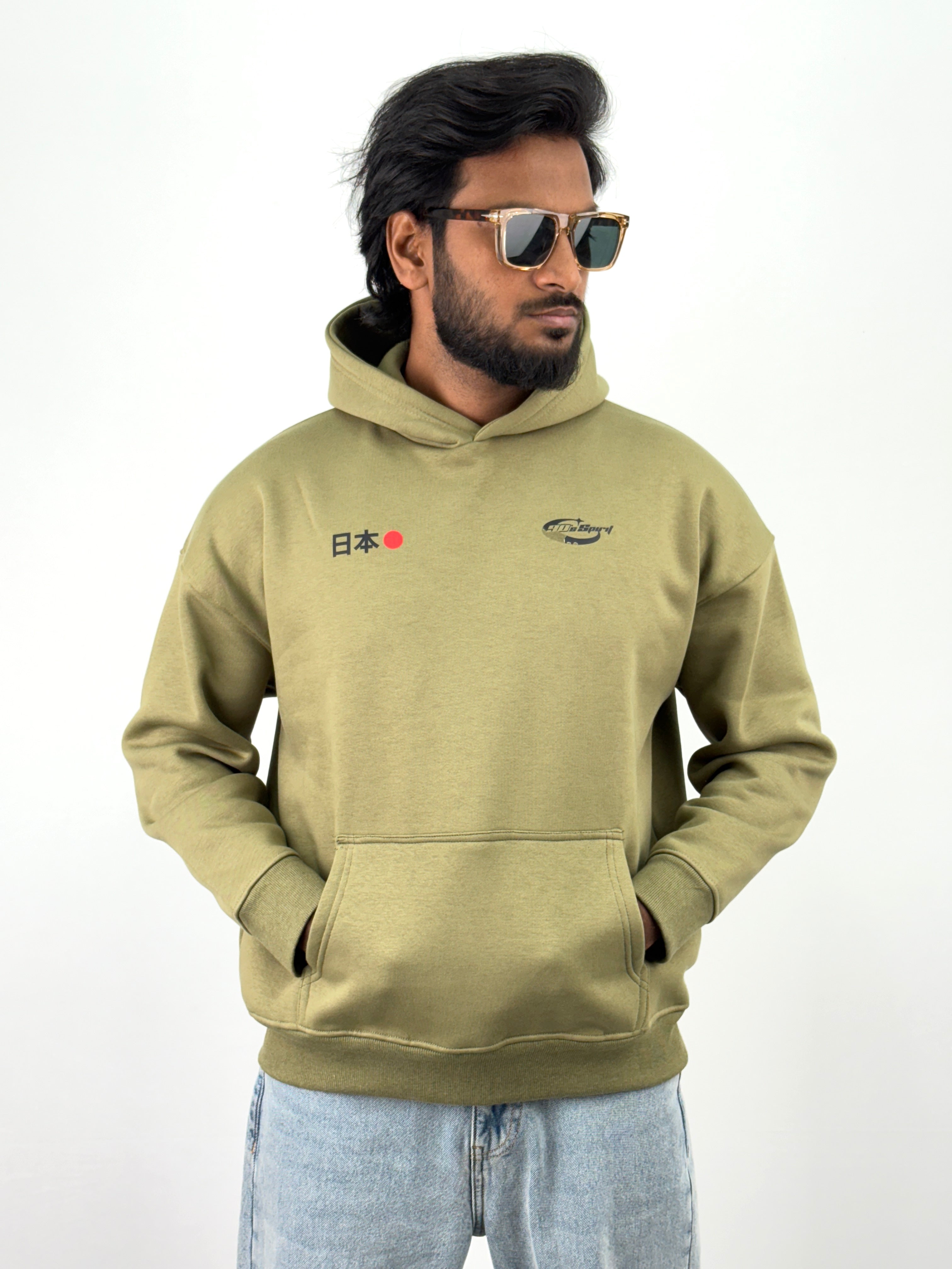 Green Oversized Hoodie