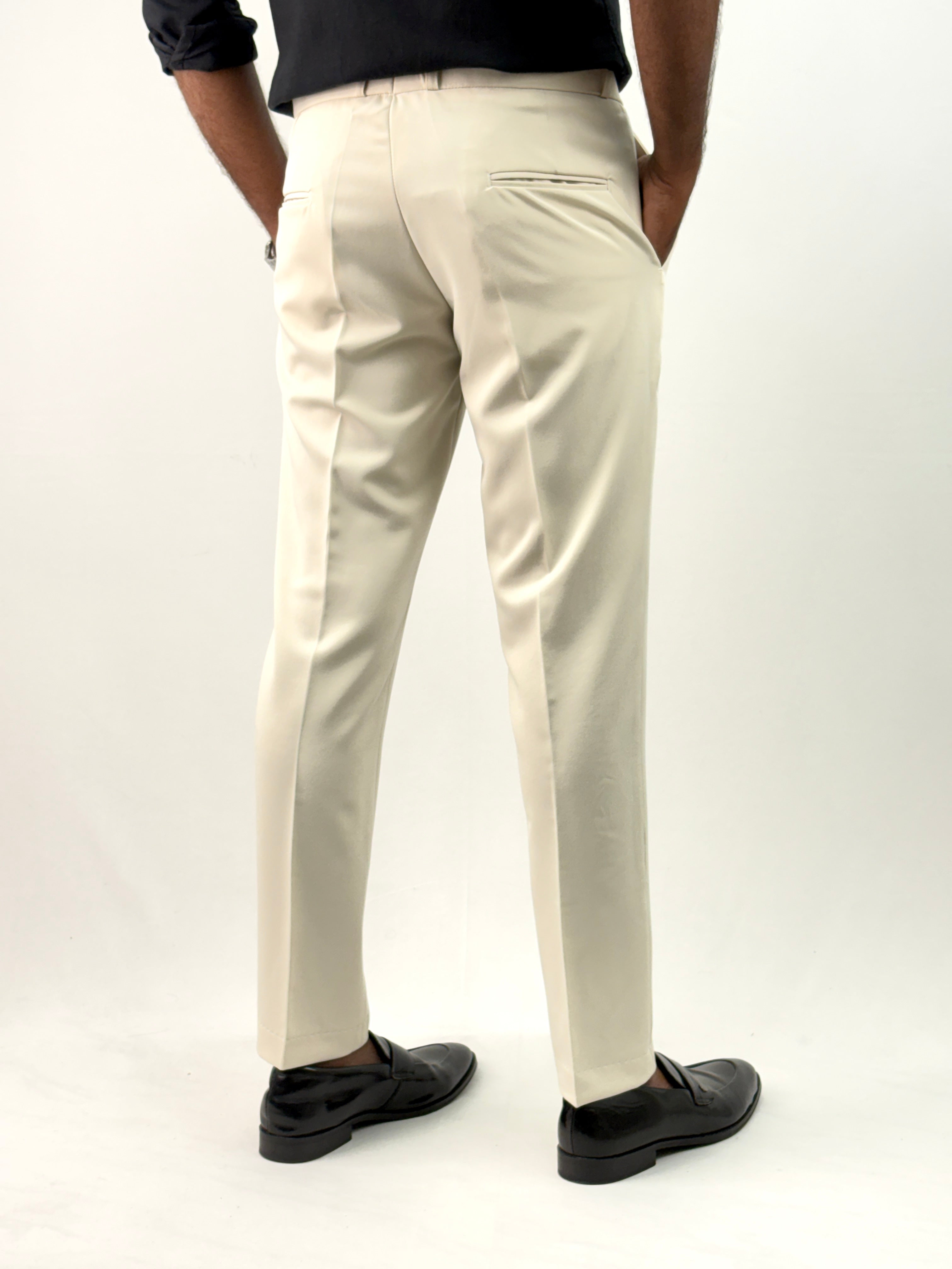 Cream Formal Pant 3