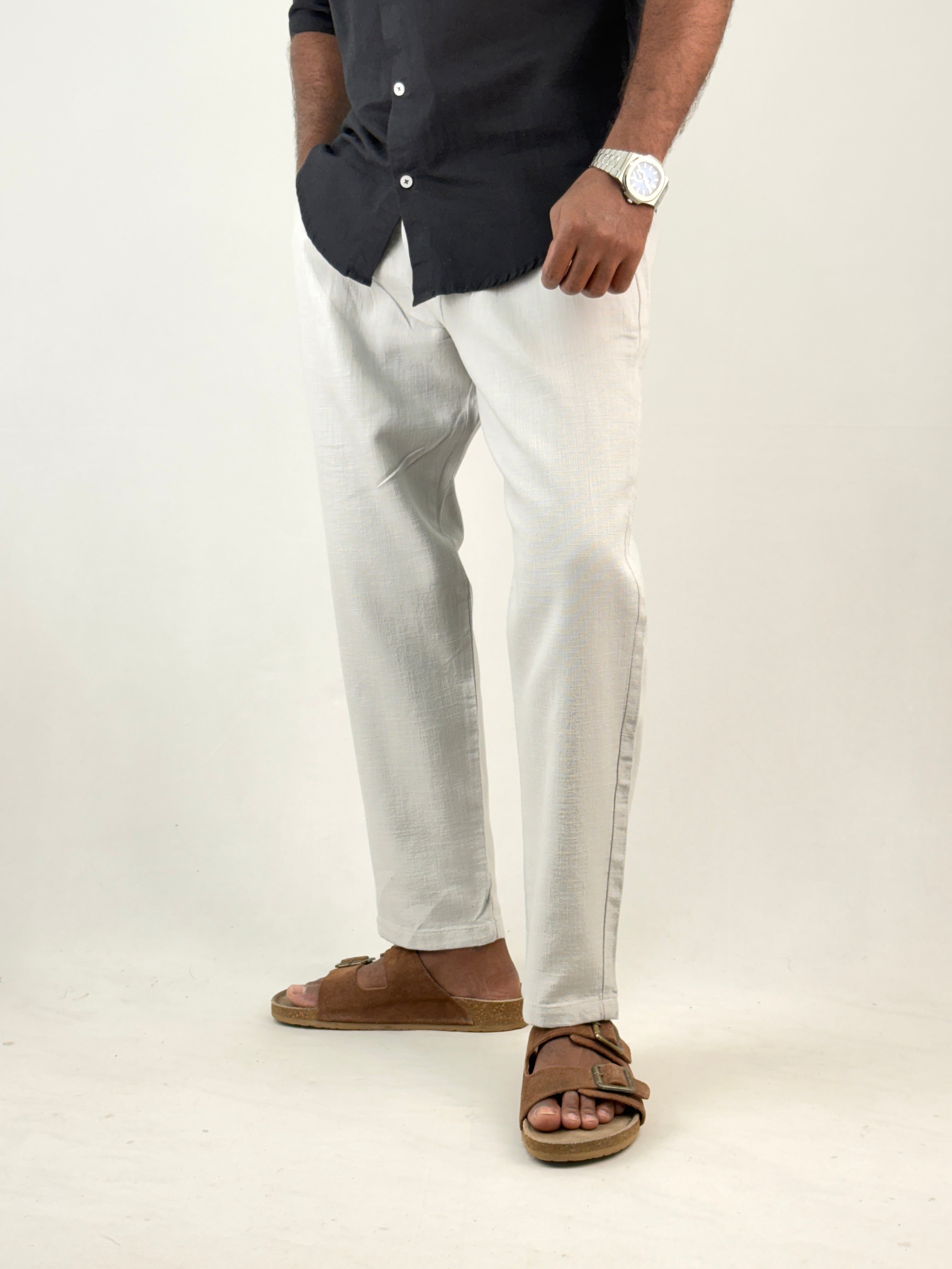 Grey Linen Pant