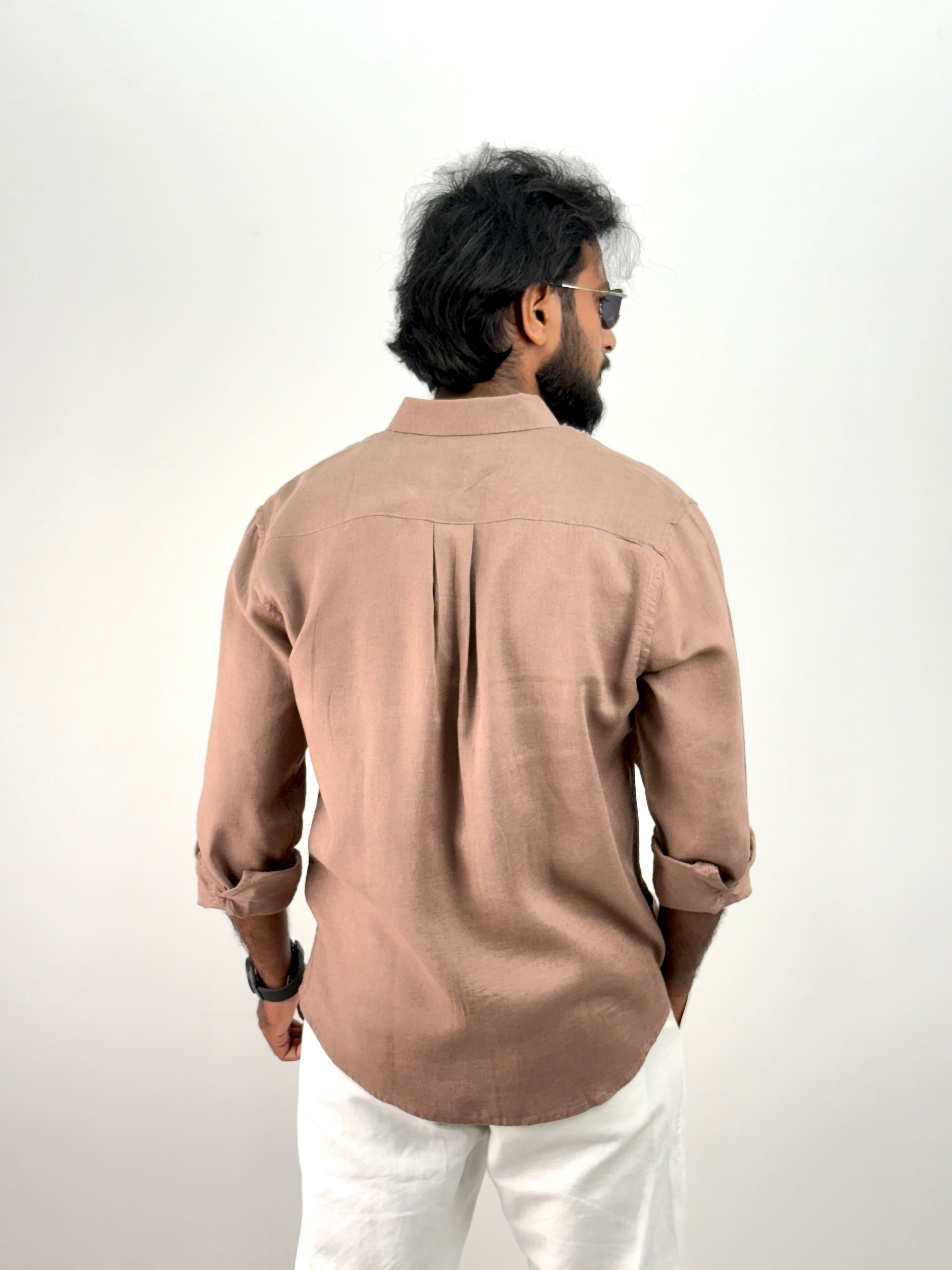 Brown Linen Shirt
