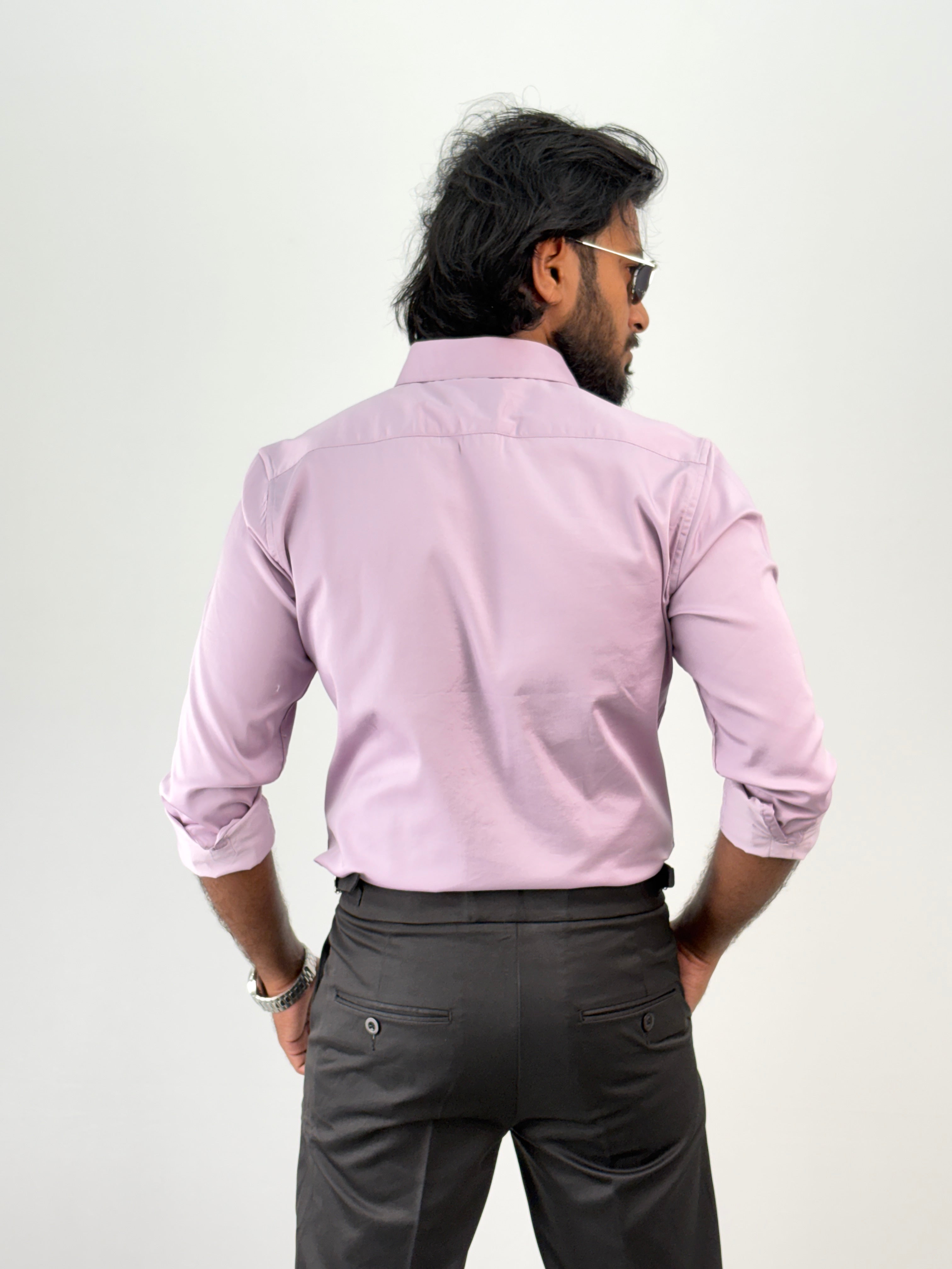 Light Lavender Sateen Shirt 1