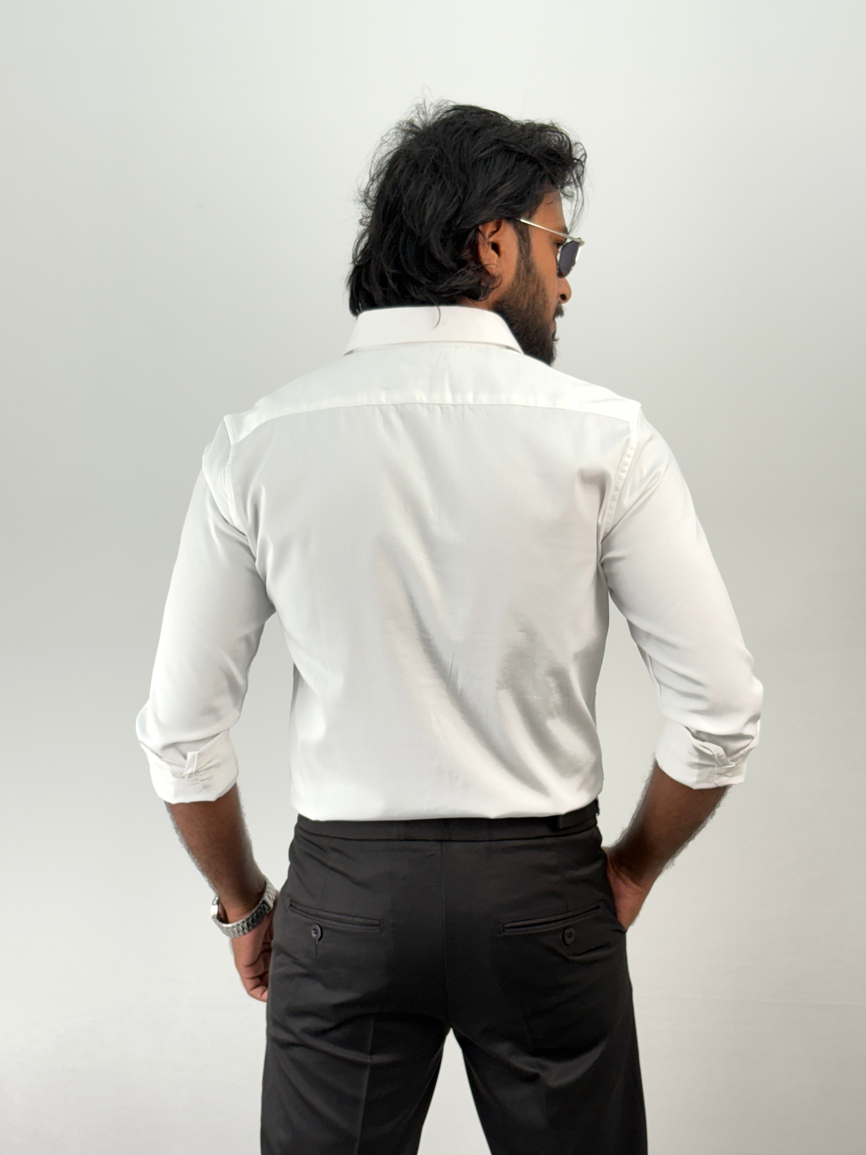 White Sateen Shirt 1