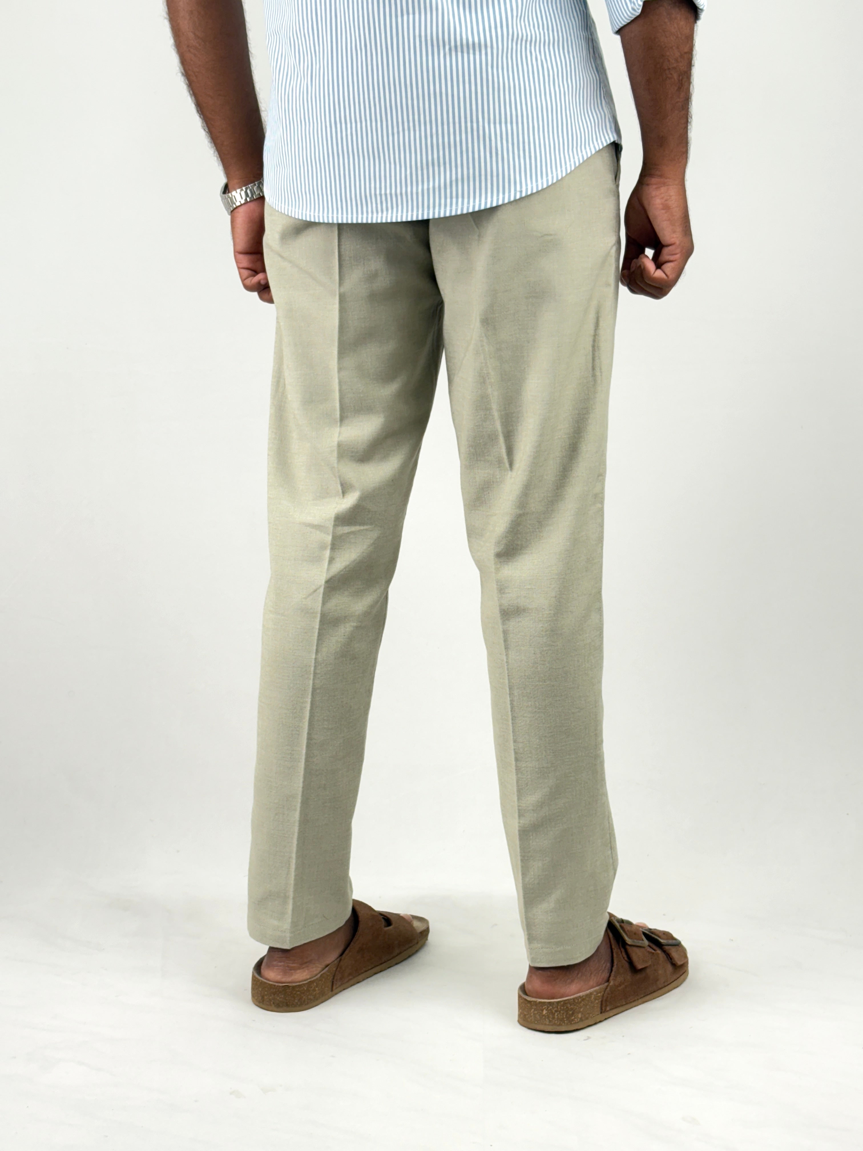 Light Green Linen Pants