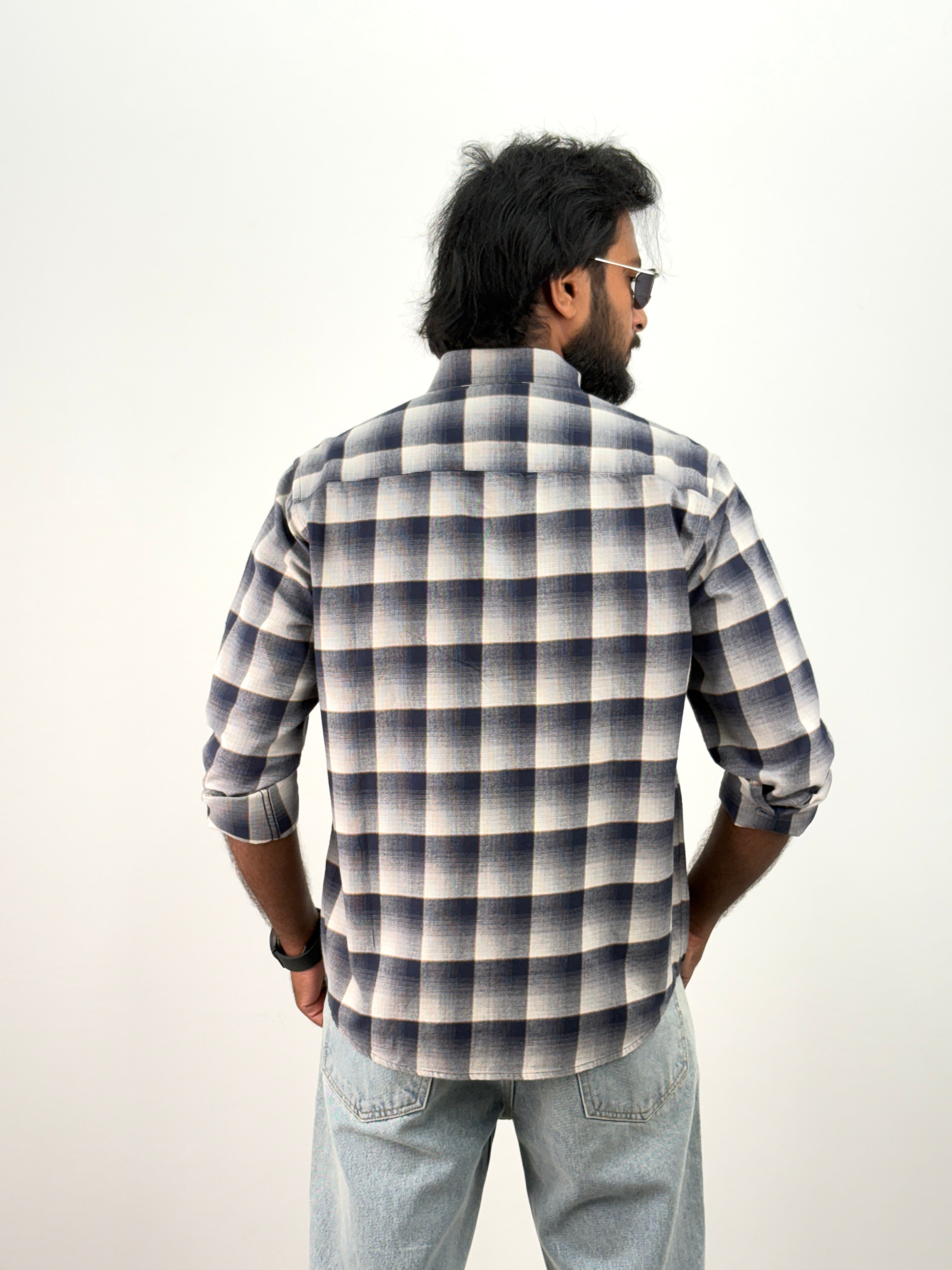 Navy Flannel Shirt