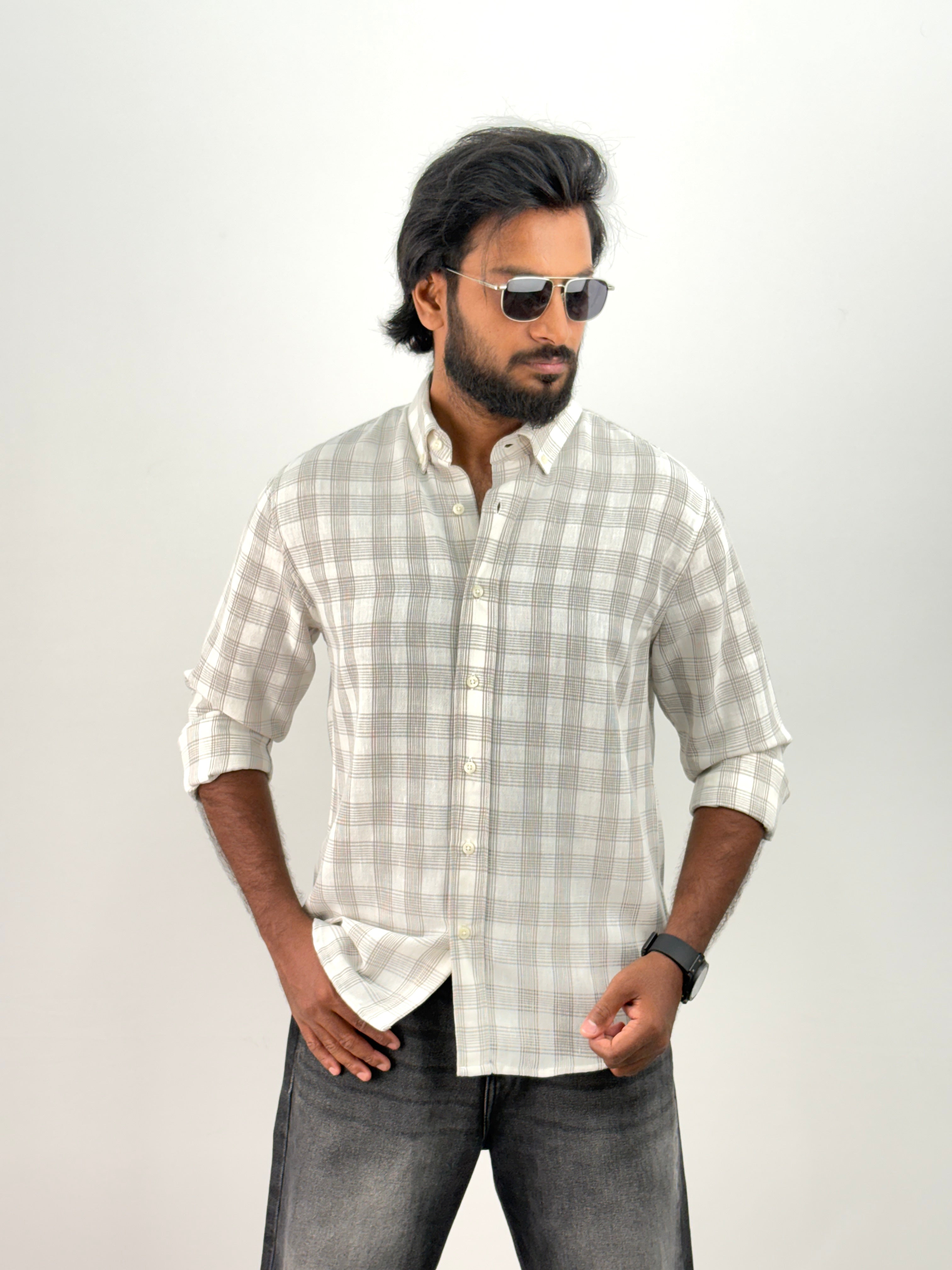 White Flannel Shirt