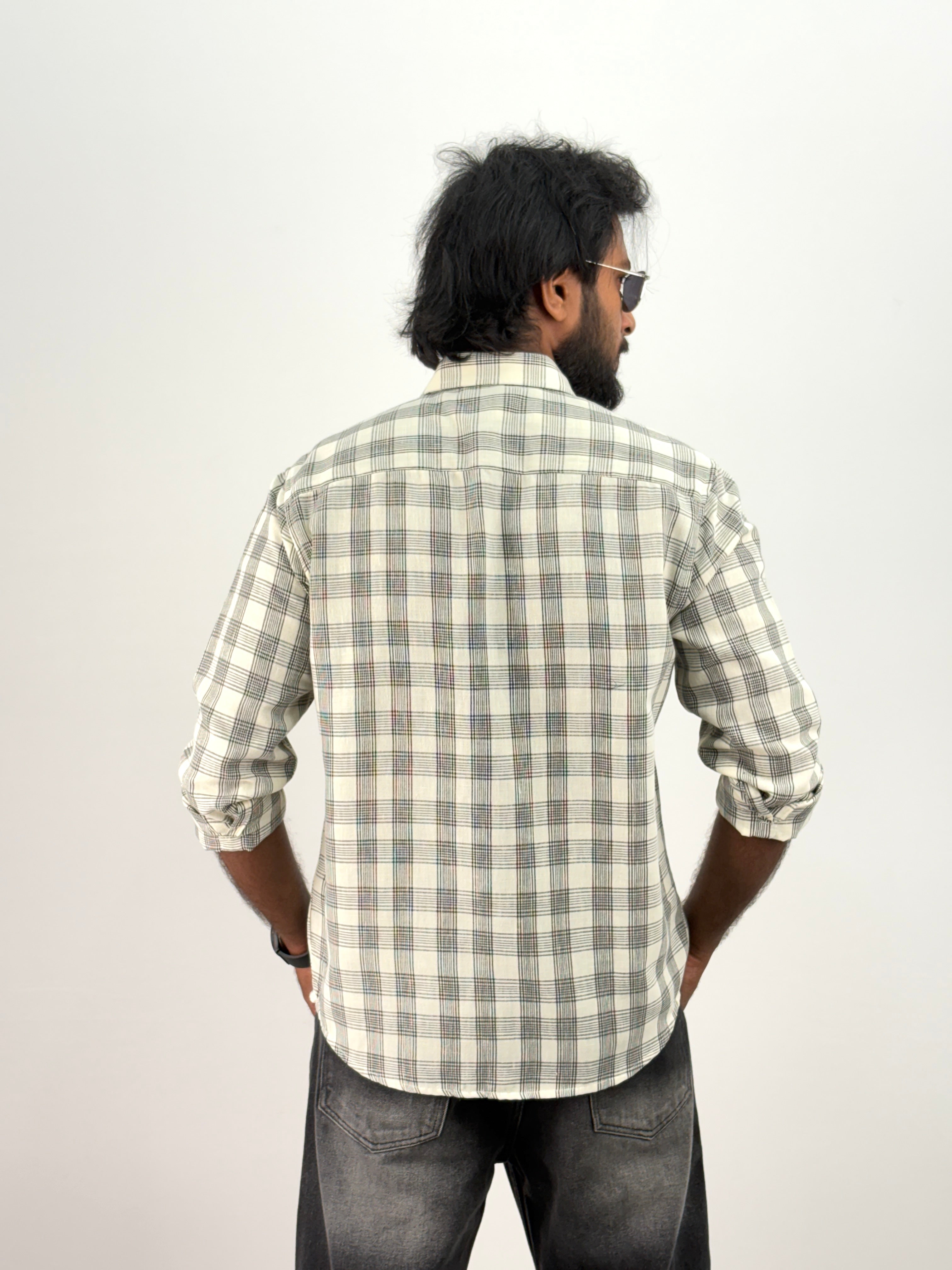 Cream Flannel Shirt