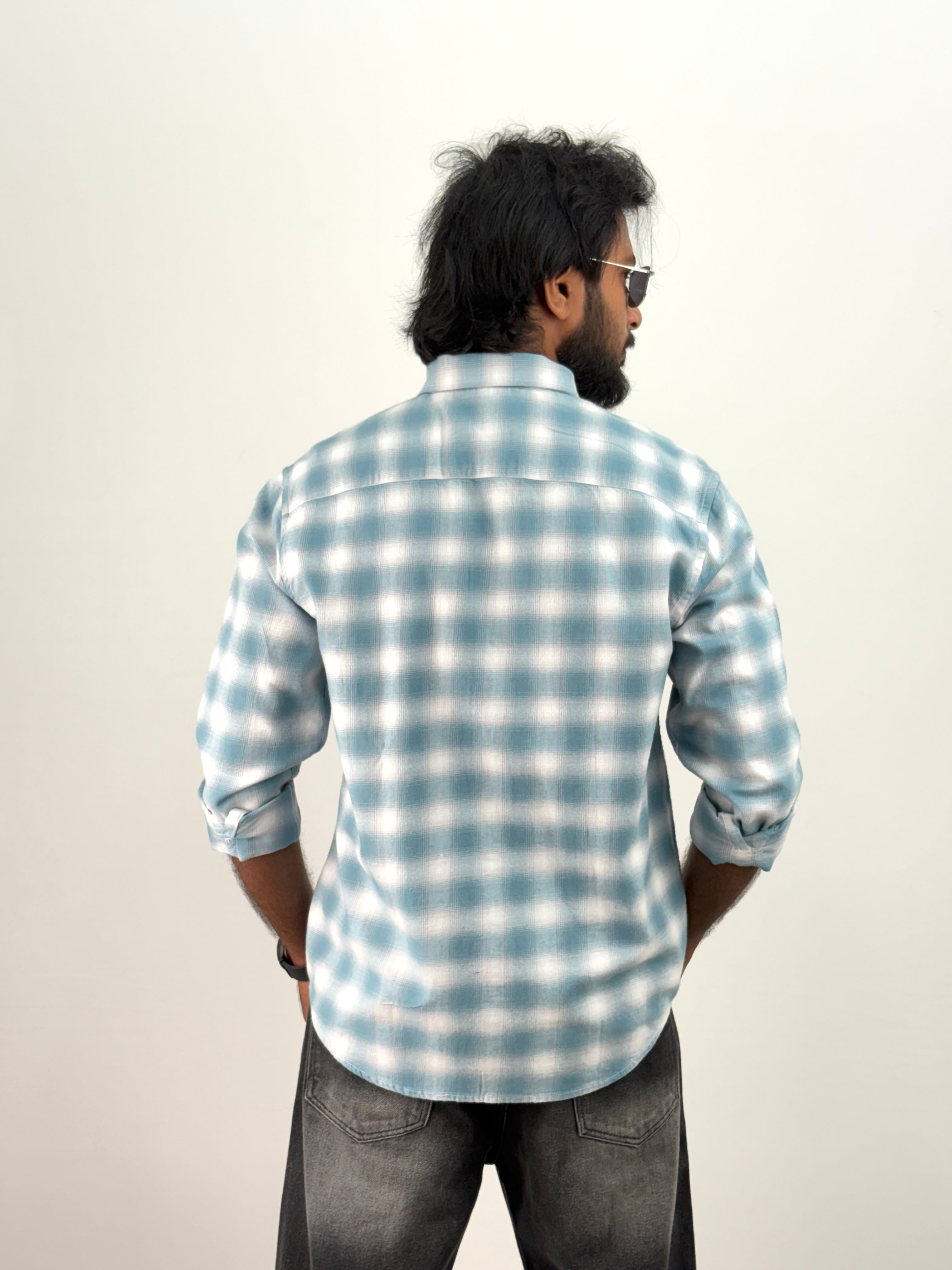 Aqua Flannel Shirt