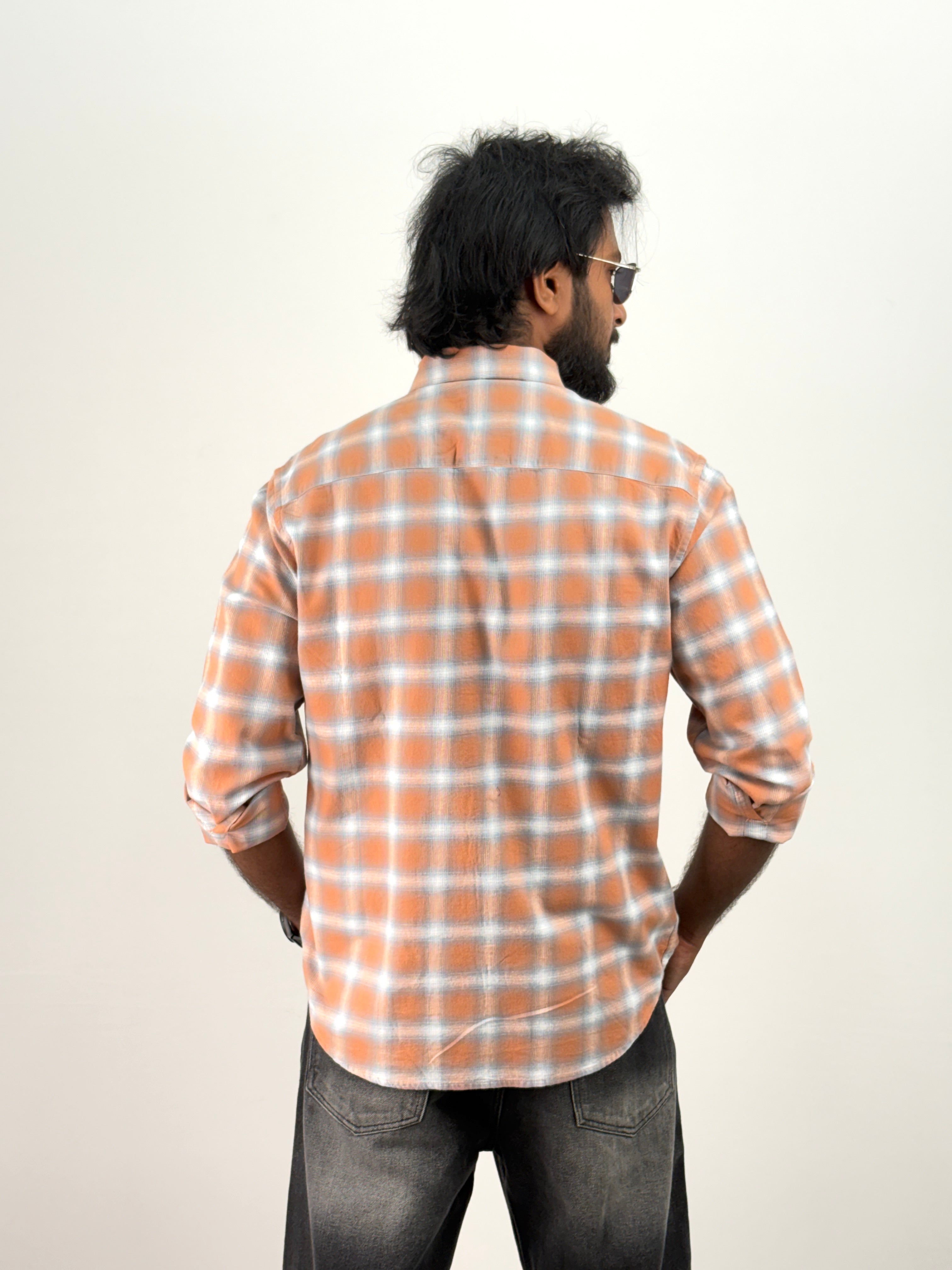 Orange Flannel Shirt