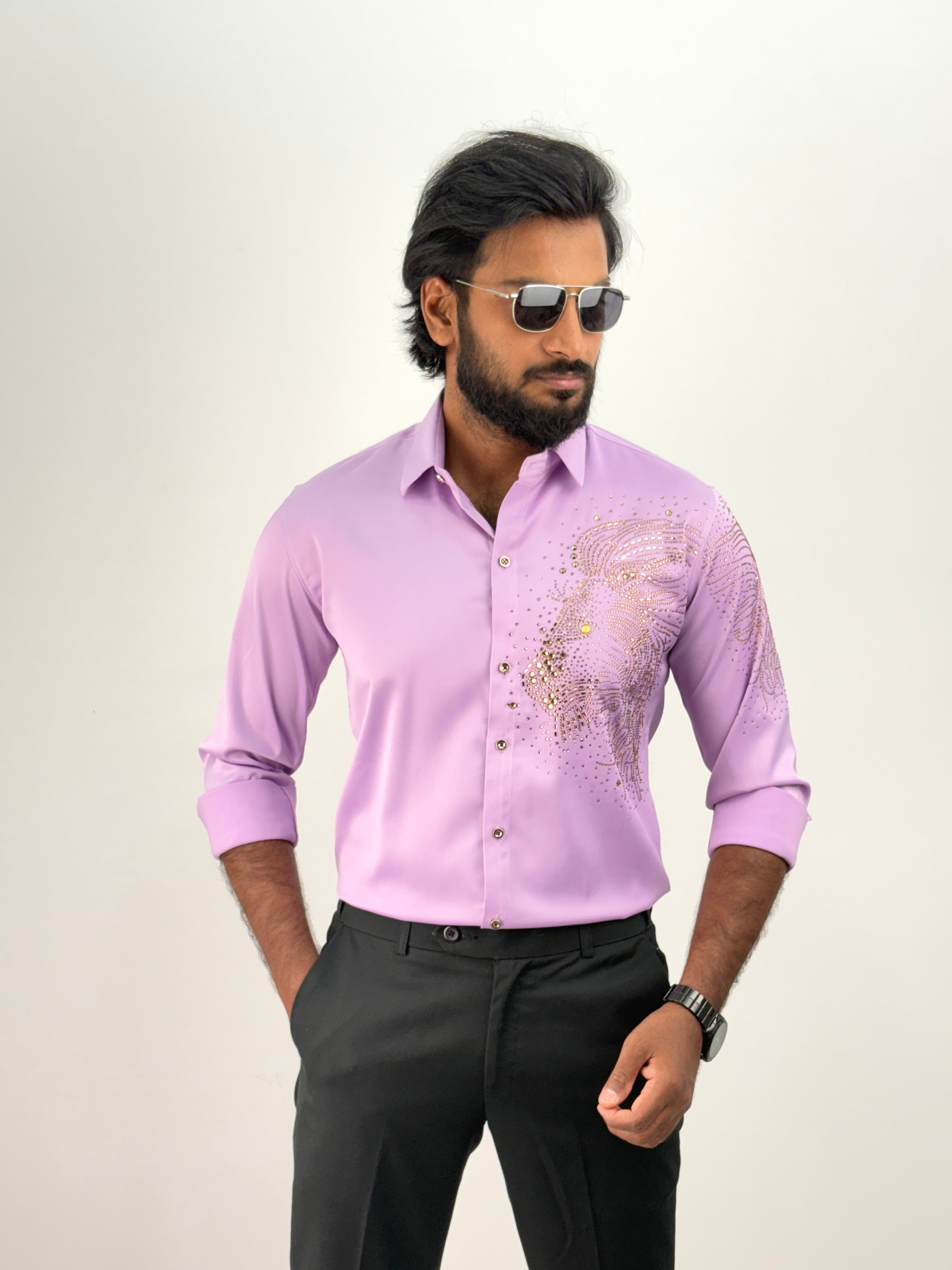 Pink Designer Stone Shirt