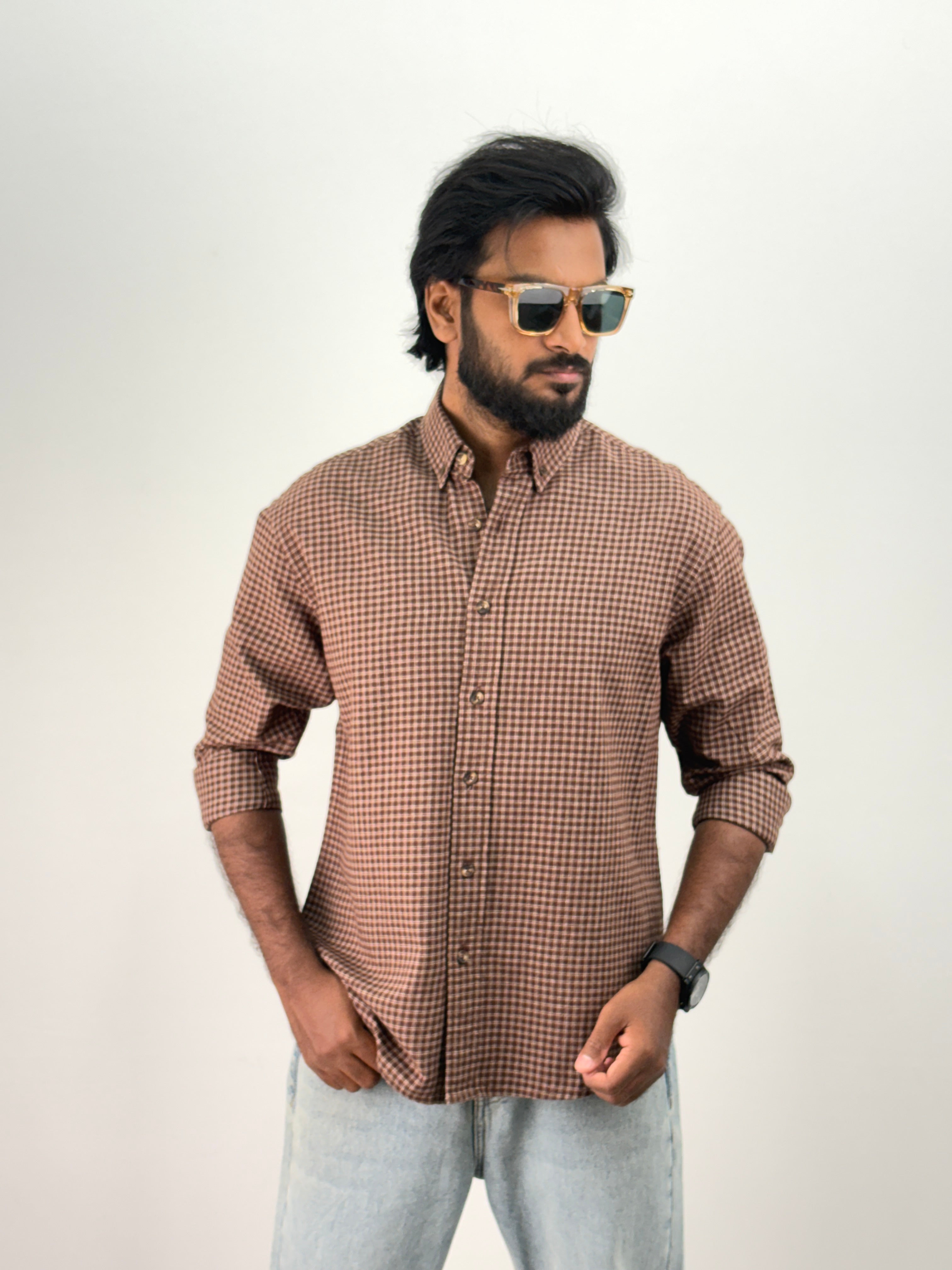 Brown Flannel Shirt