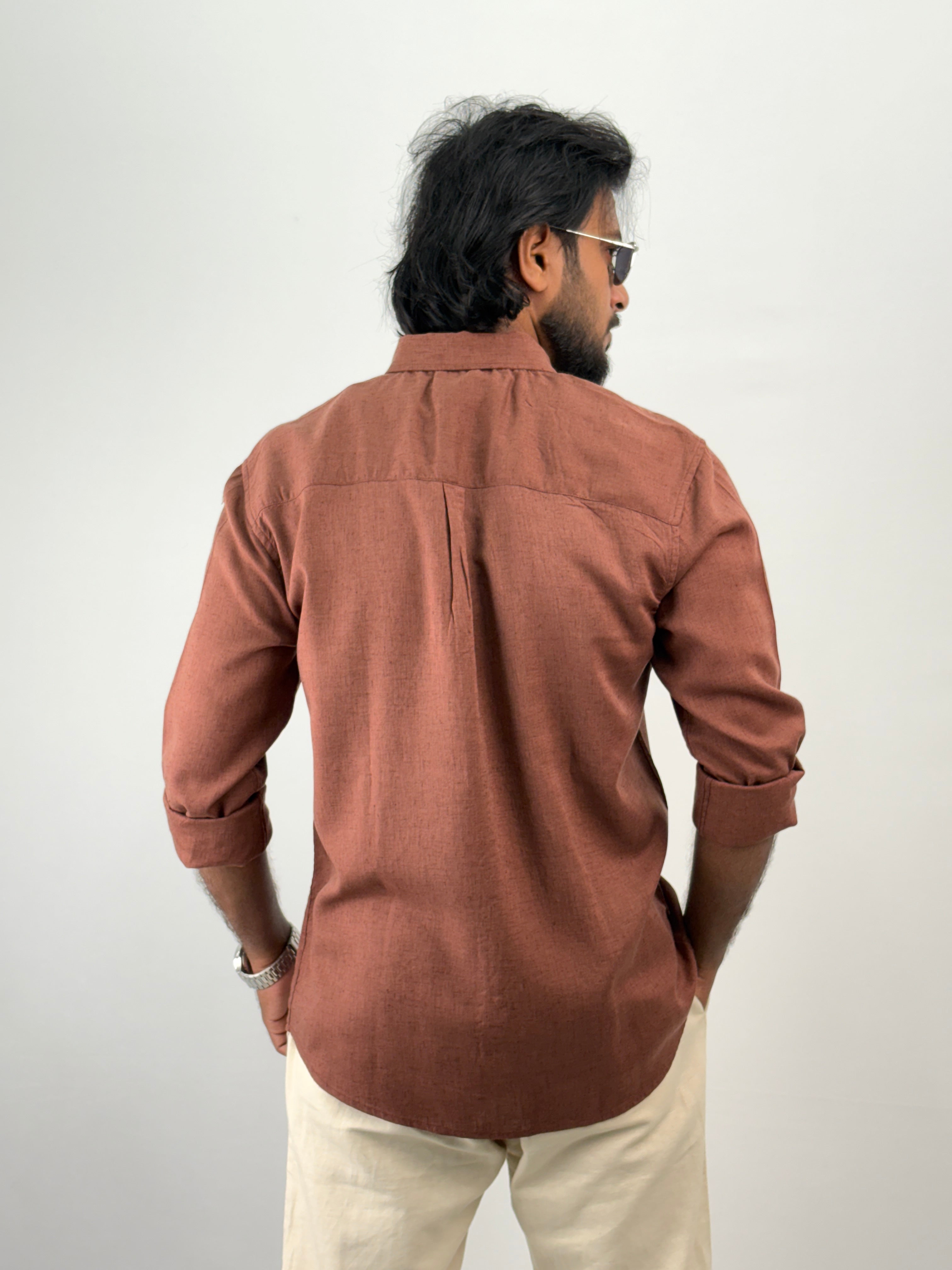 Brown Linen Shirt
