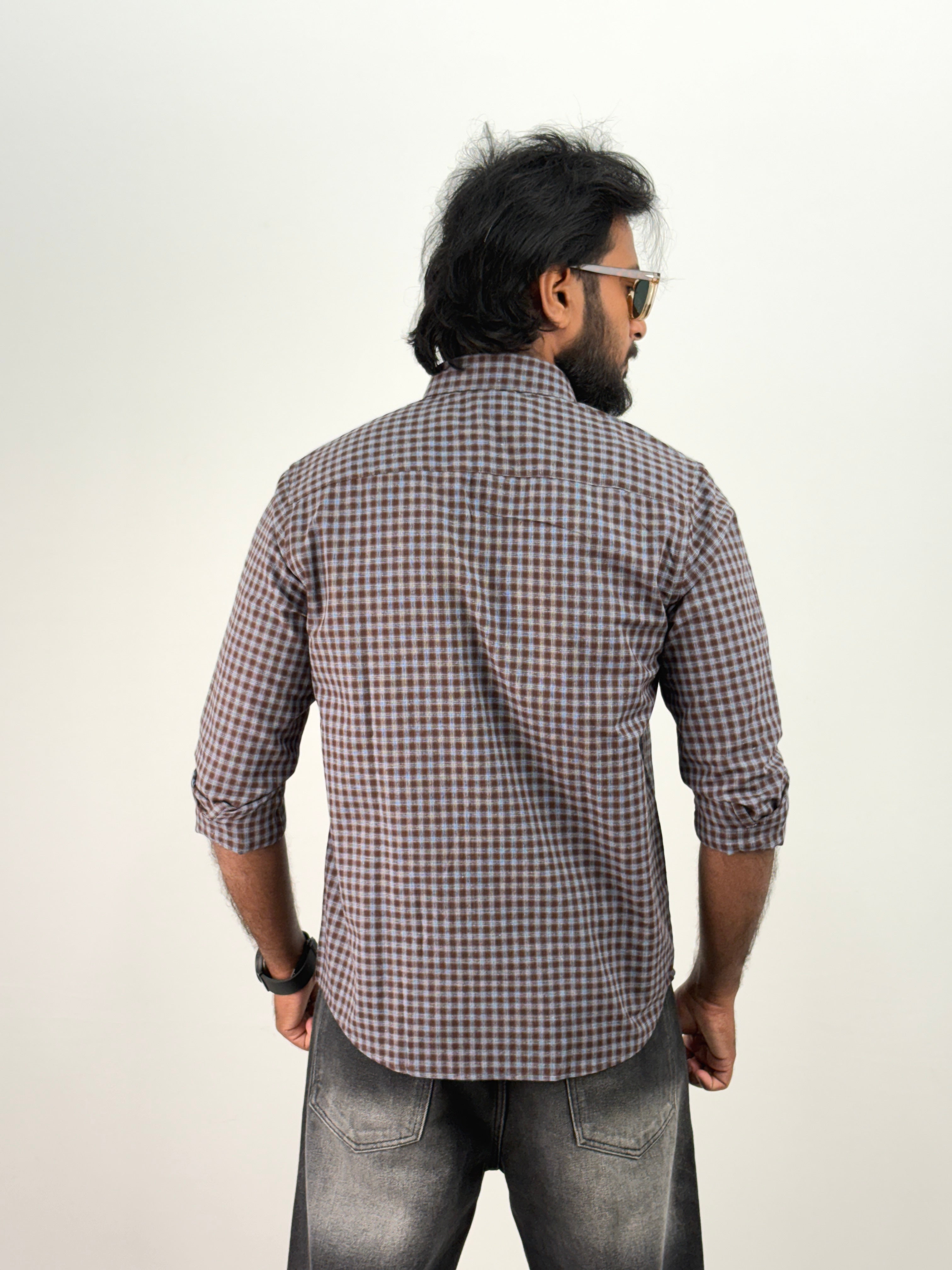 Coffee Flannel Shirt