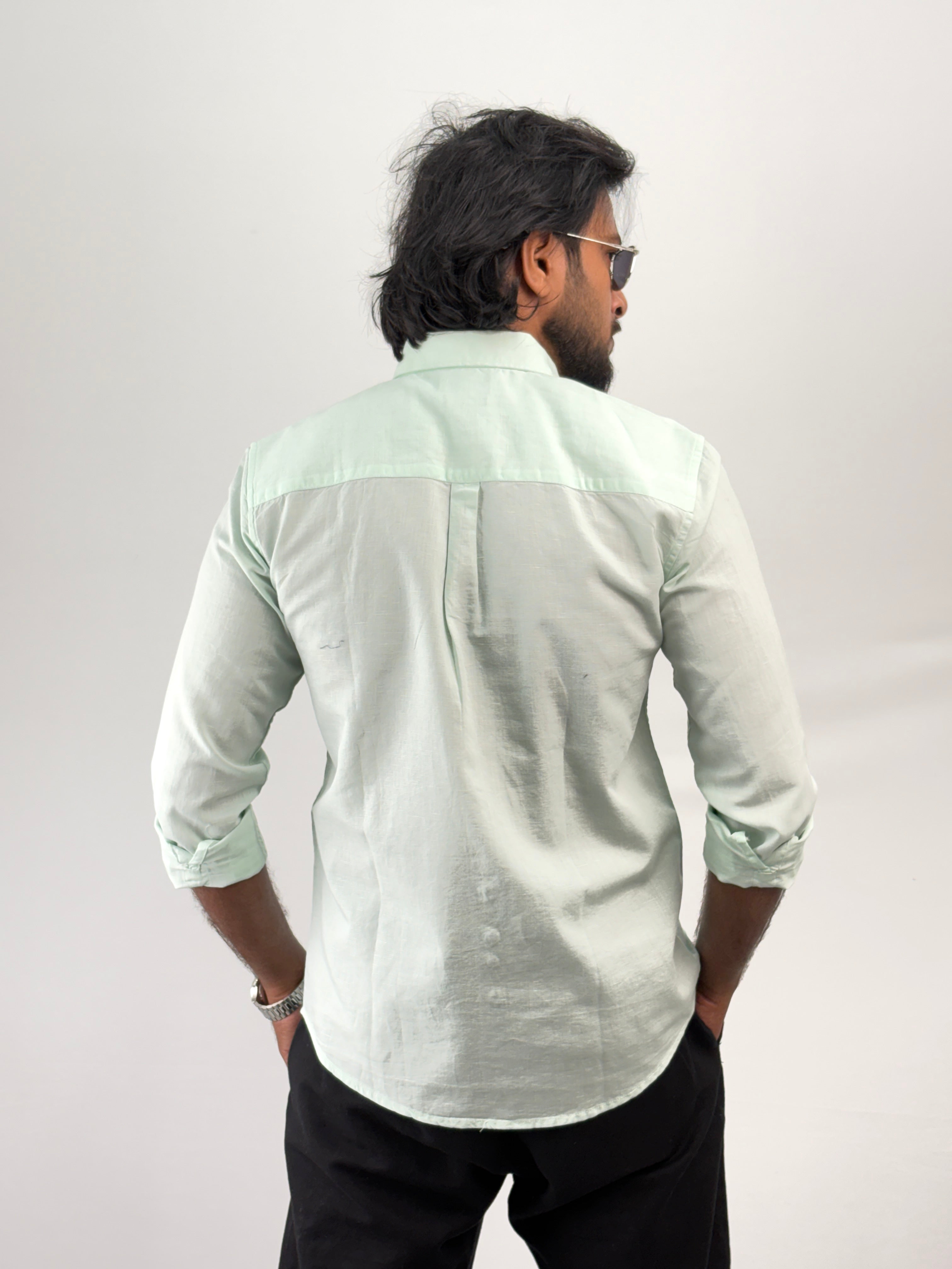 Light Green Linen Shirt