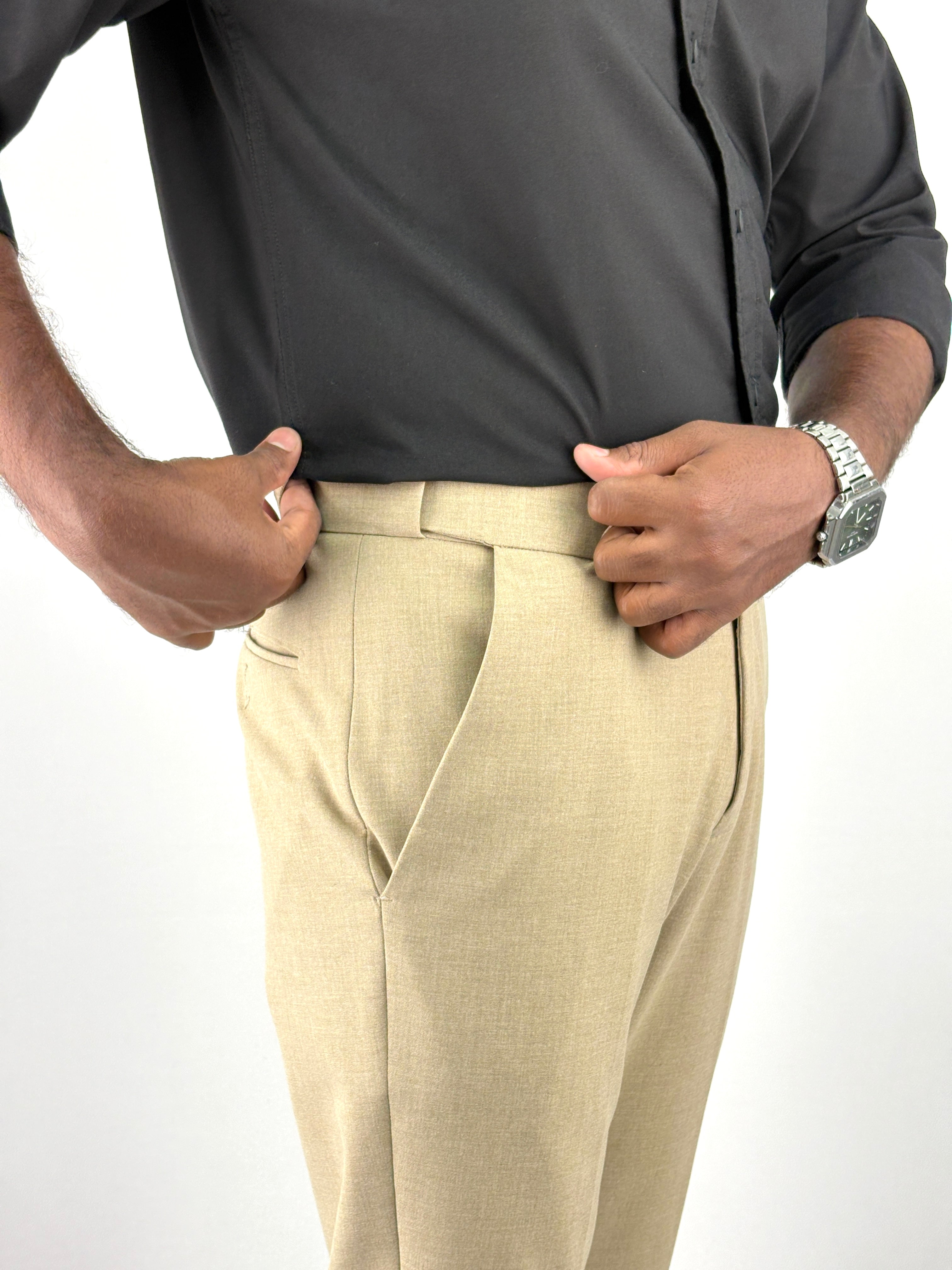 Sandal Flexible Waist Formal Pants
