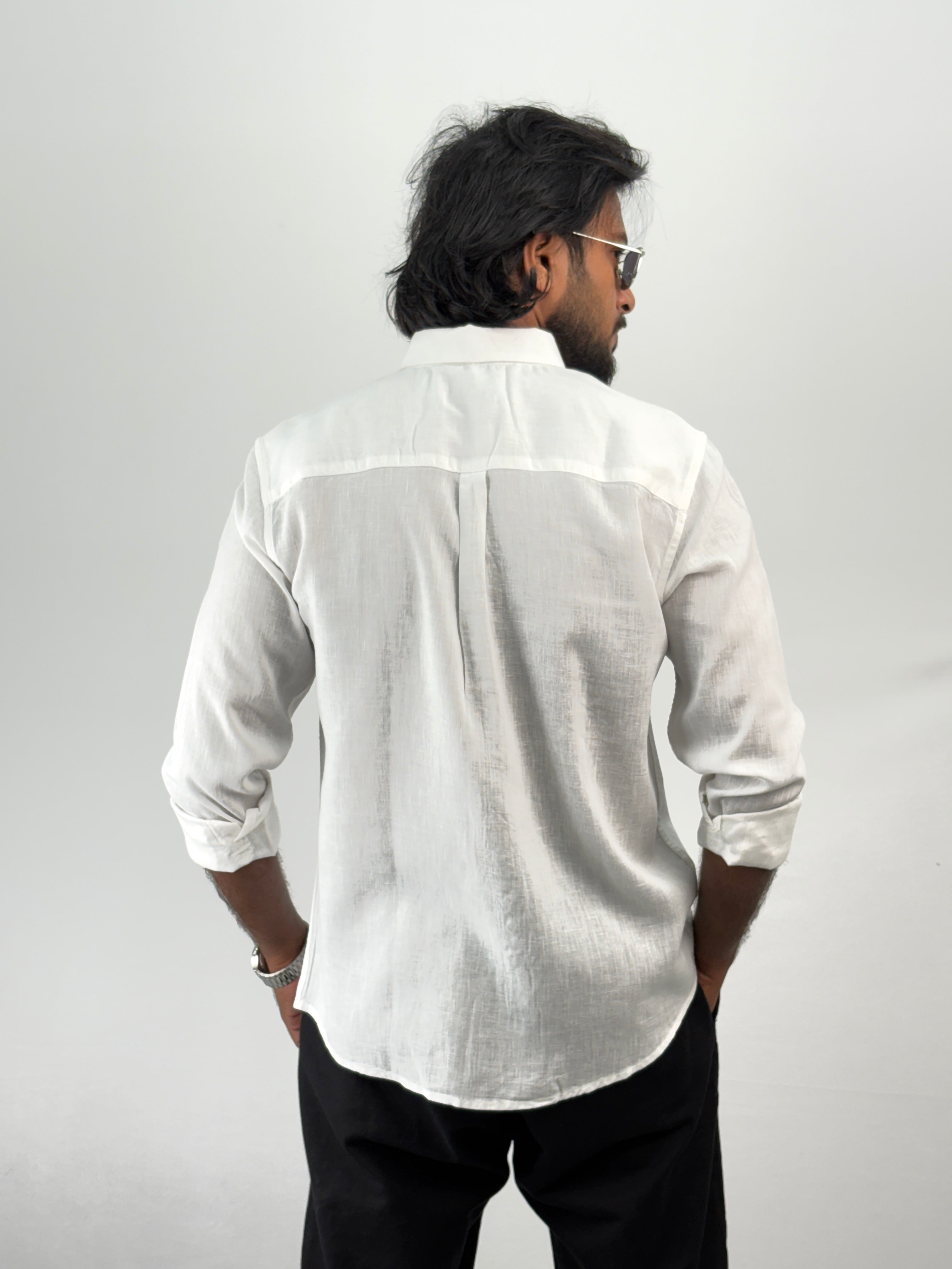 White Linen Shirt