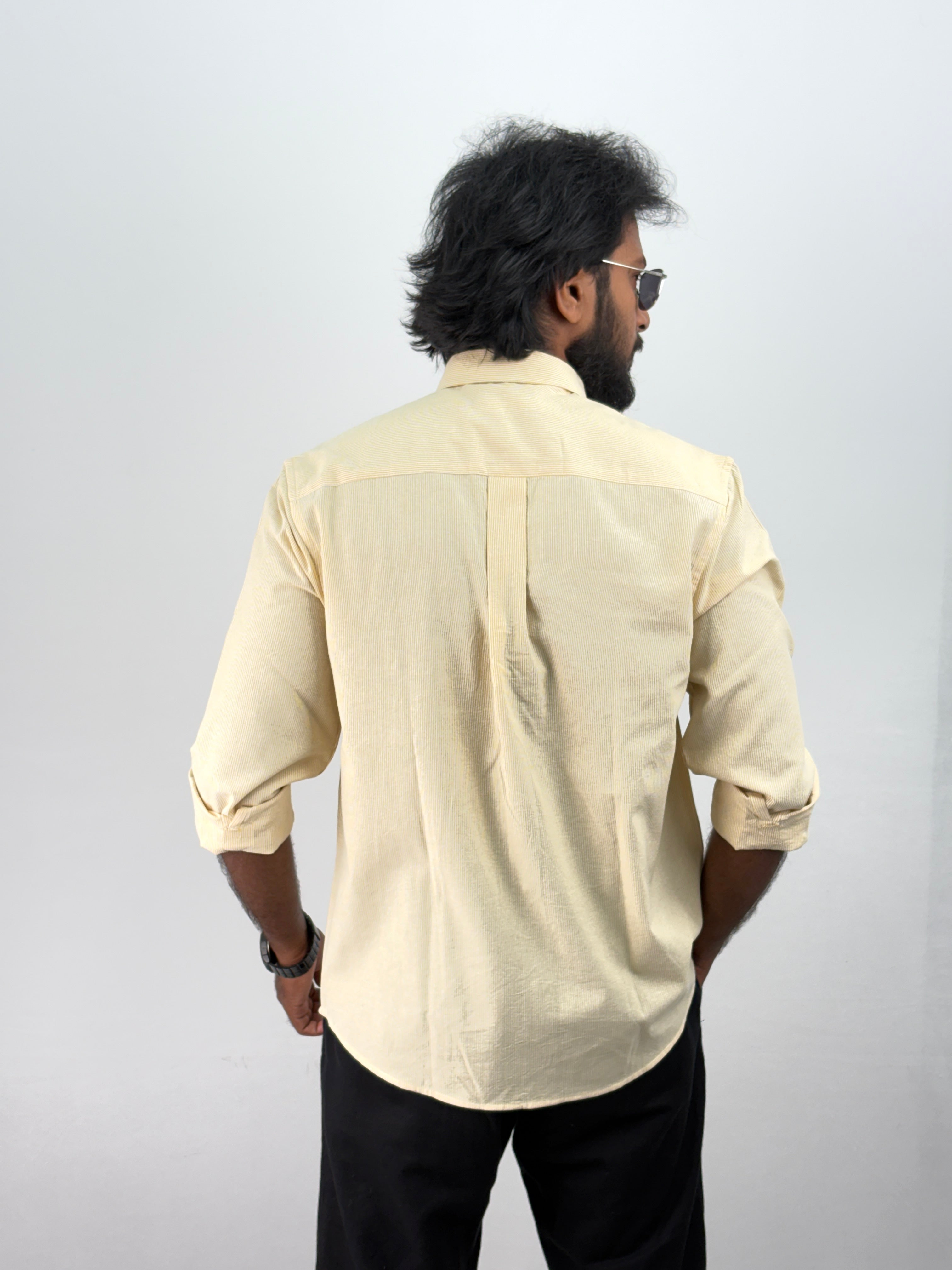Light Yellow Stripe Shirt
