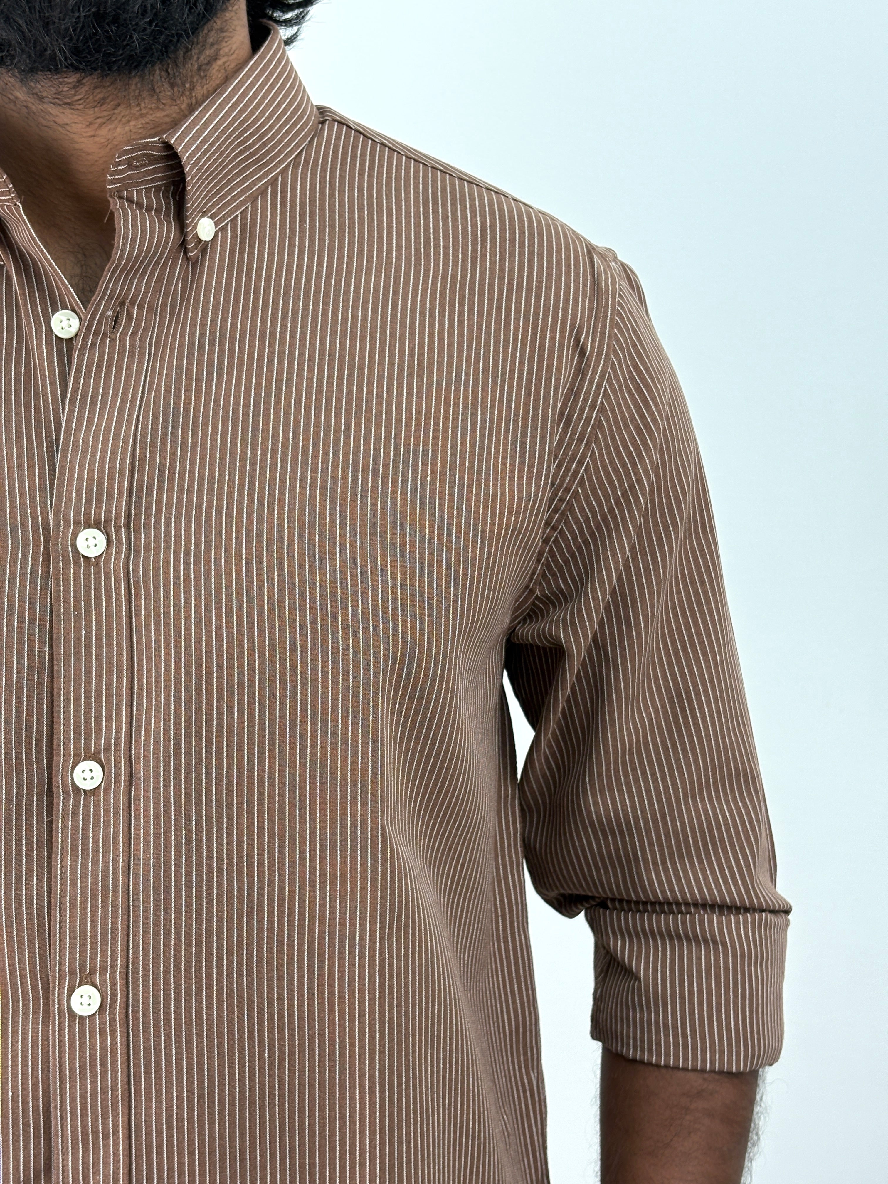 Brown Stripe Shirt