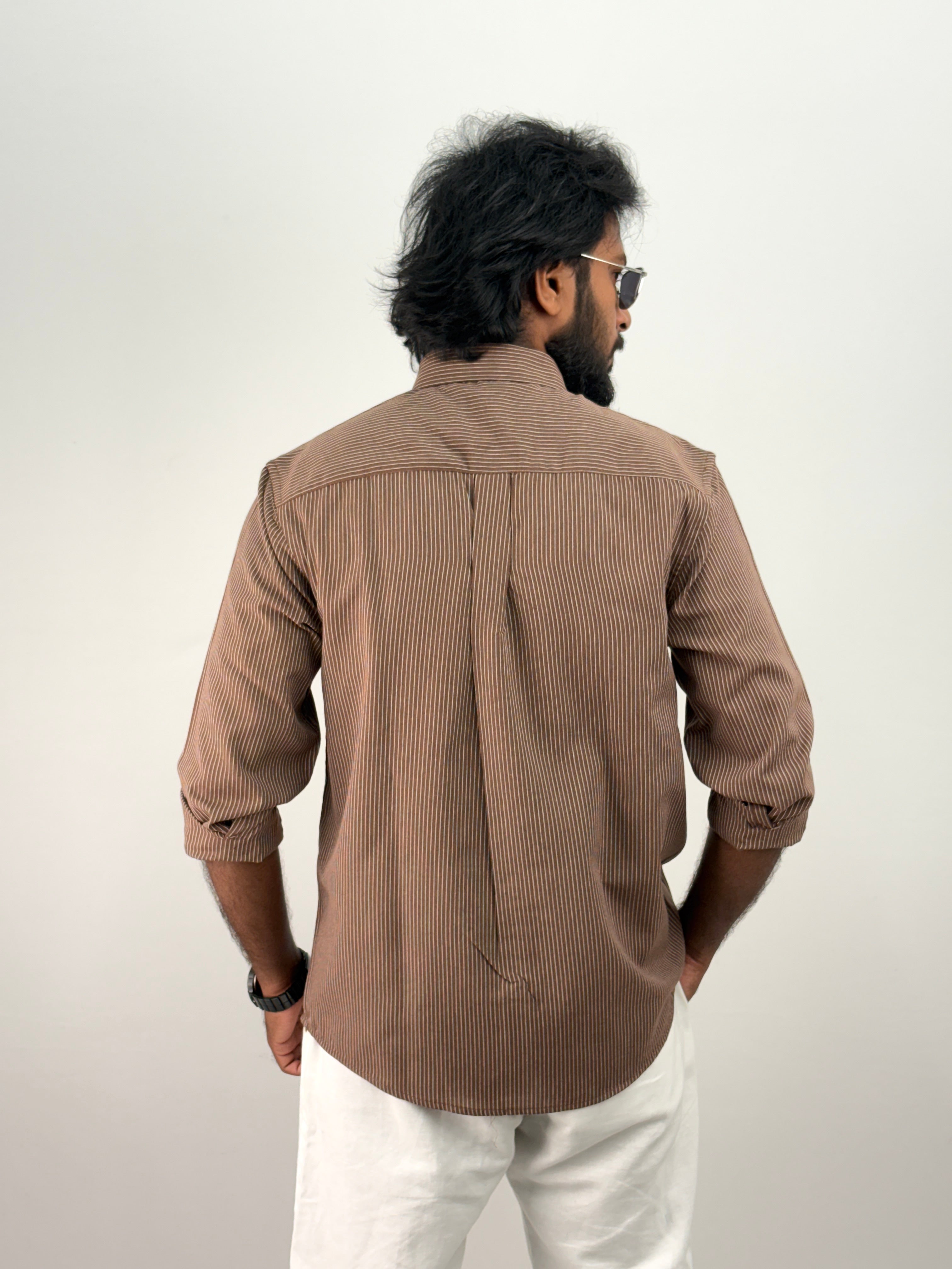 Brown Stripe Shirt