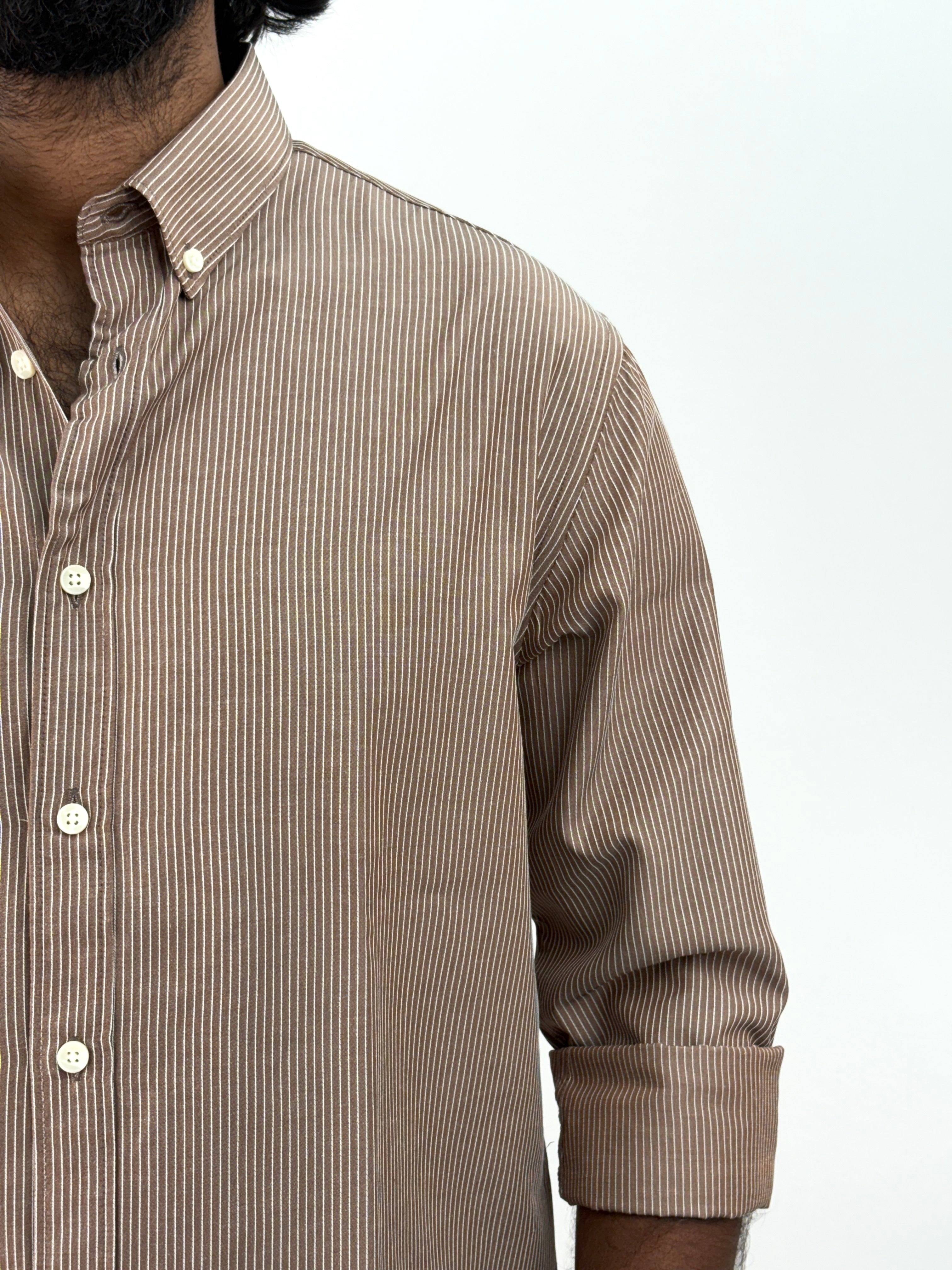 Light Brown Stripe Shirt