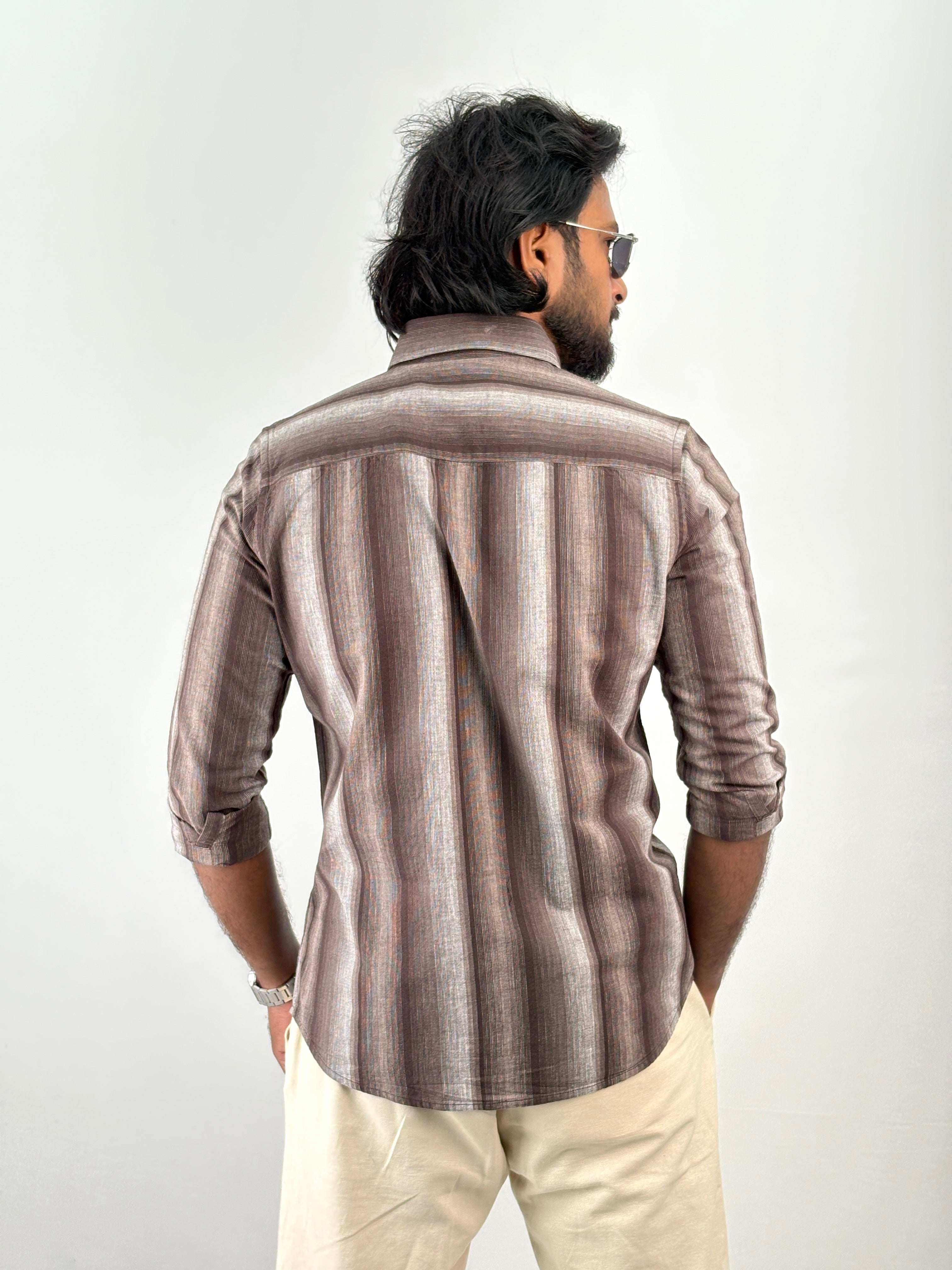 Brown Stripe Shirts