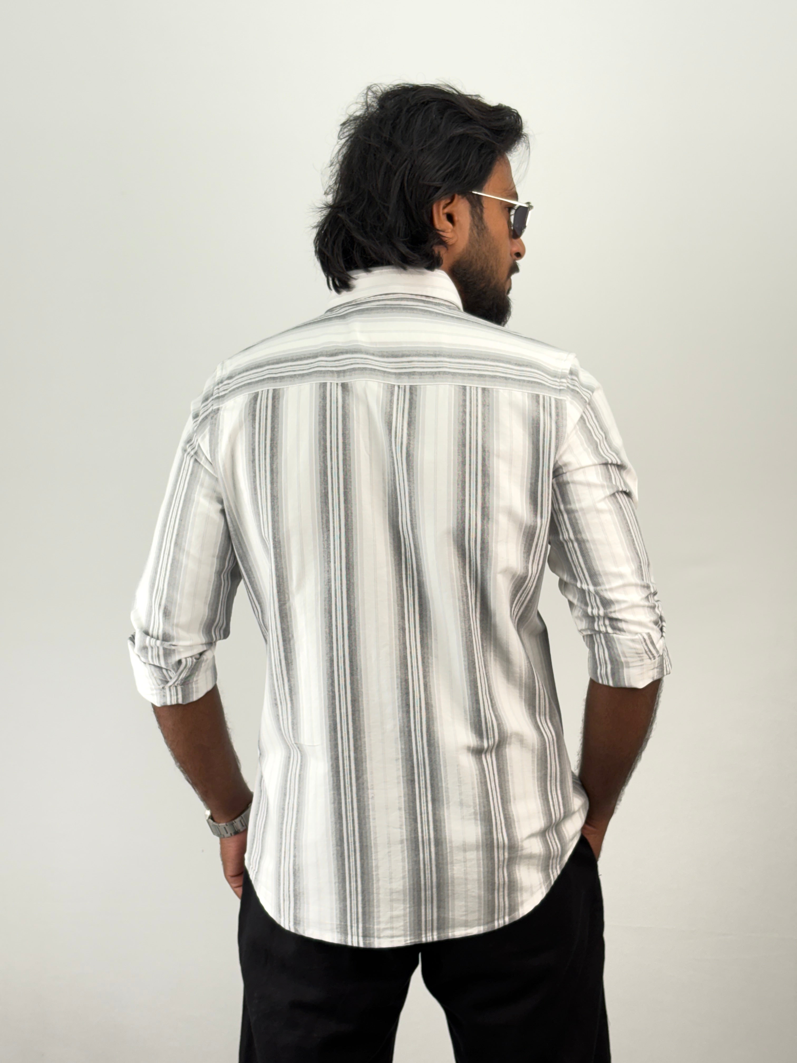 White Ash Stripe Shirts